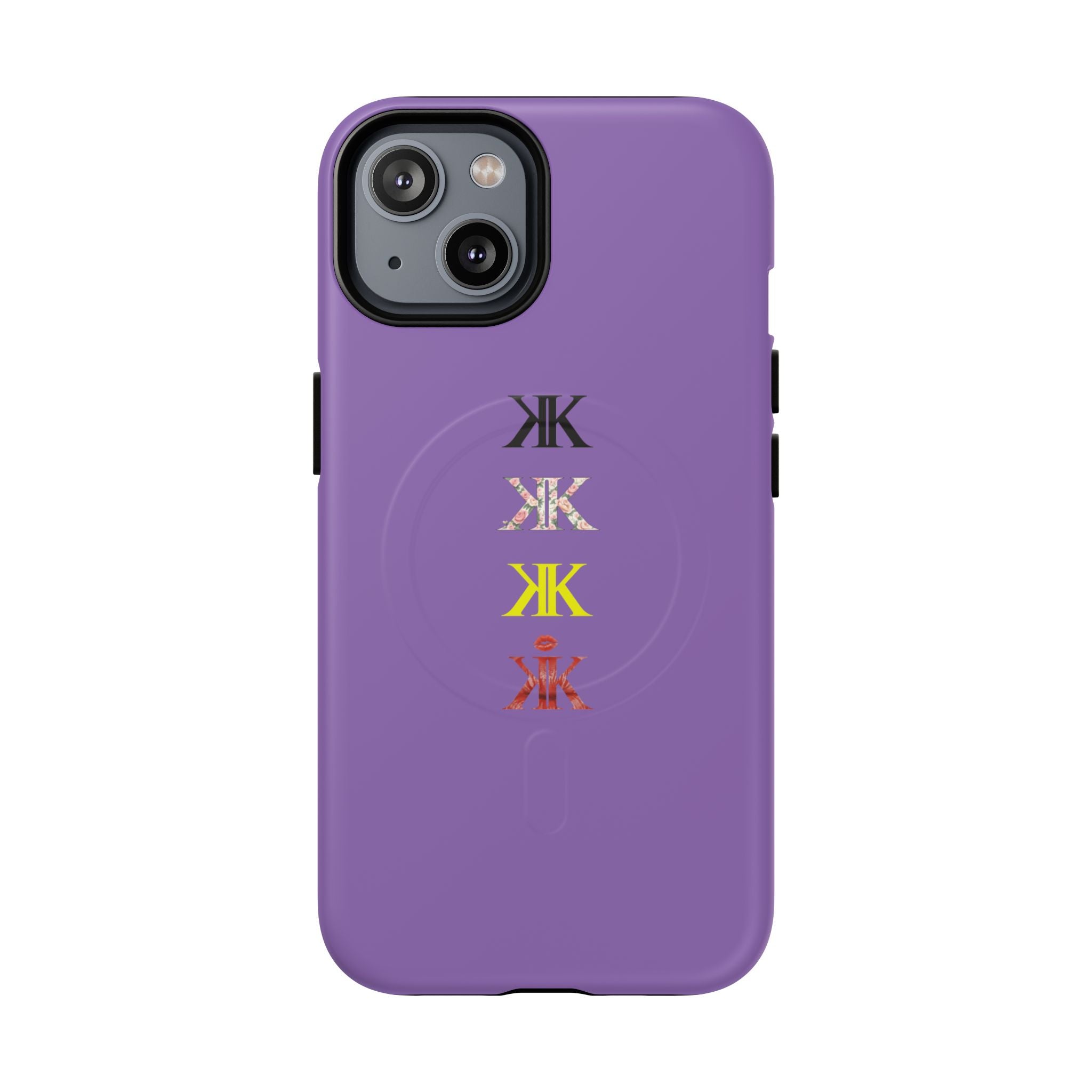 Sigil Collection Light Purple Phone Case — Minimalist Monogram Stack Tough Magnetic Case