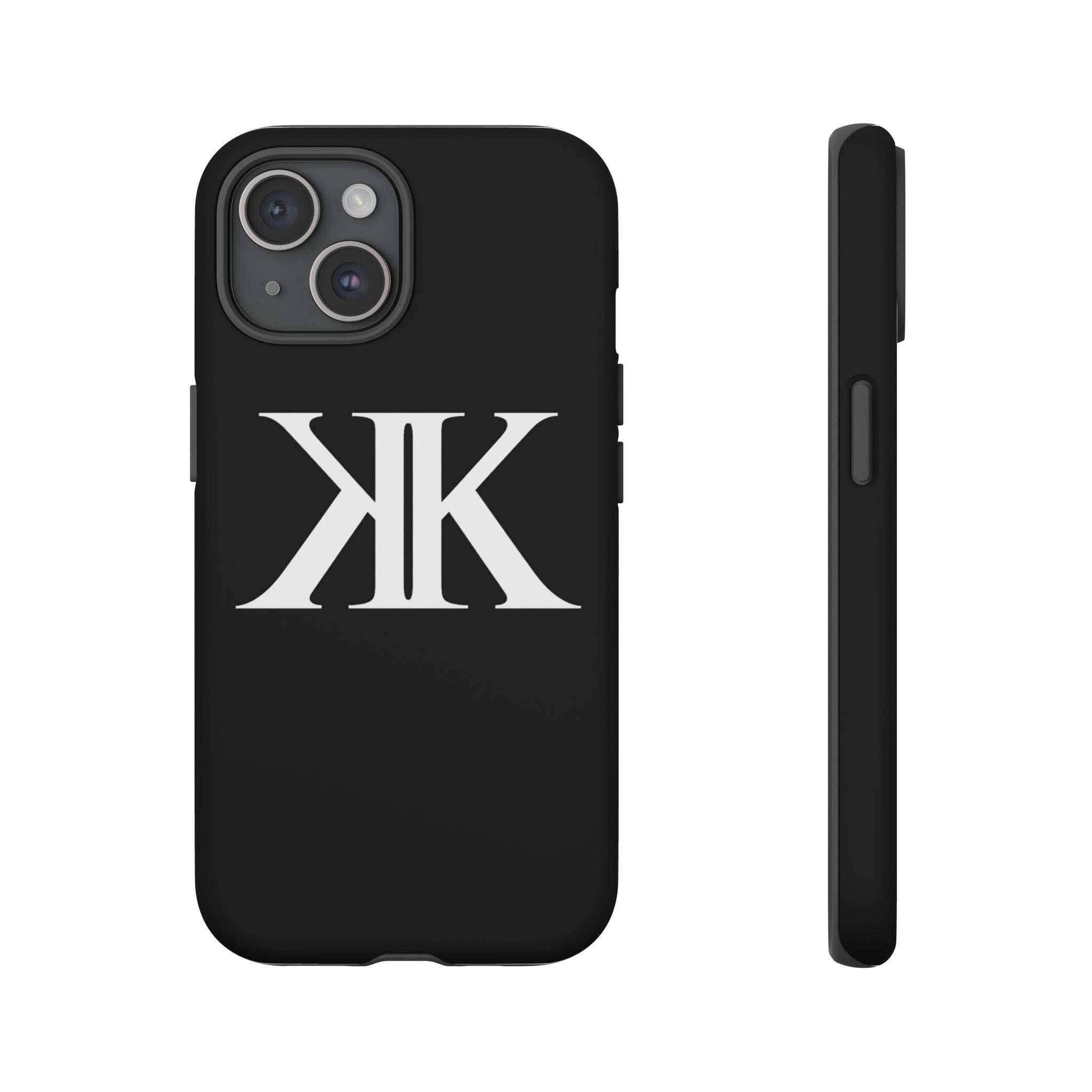 Monogram KK Phone Case BLACK — Tough Protective iPhone Cover