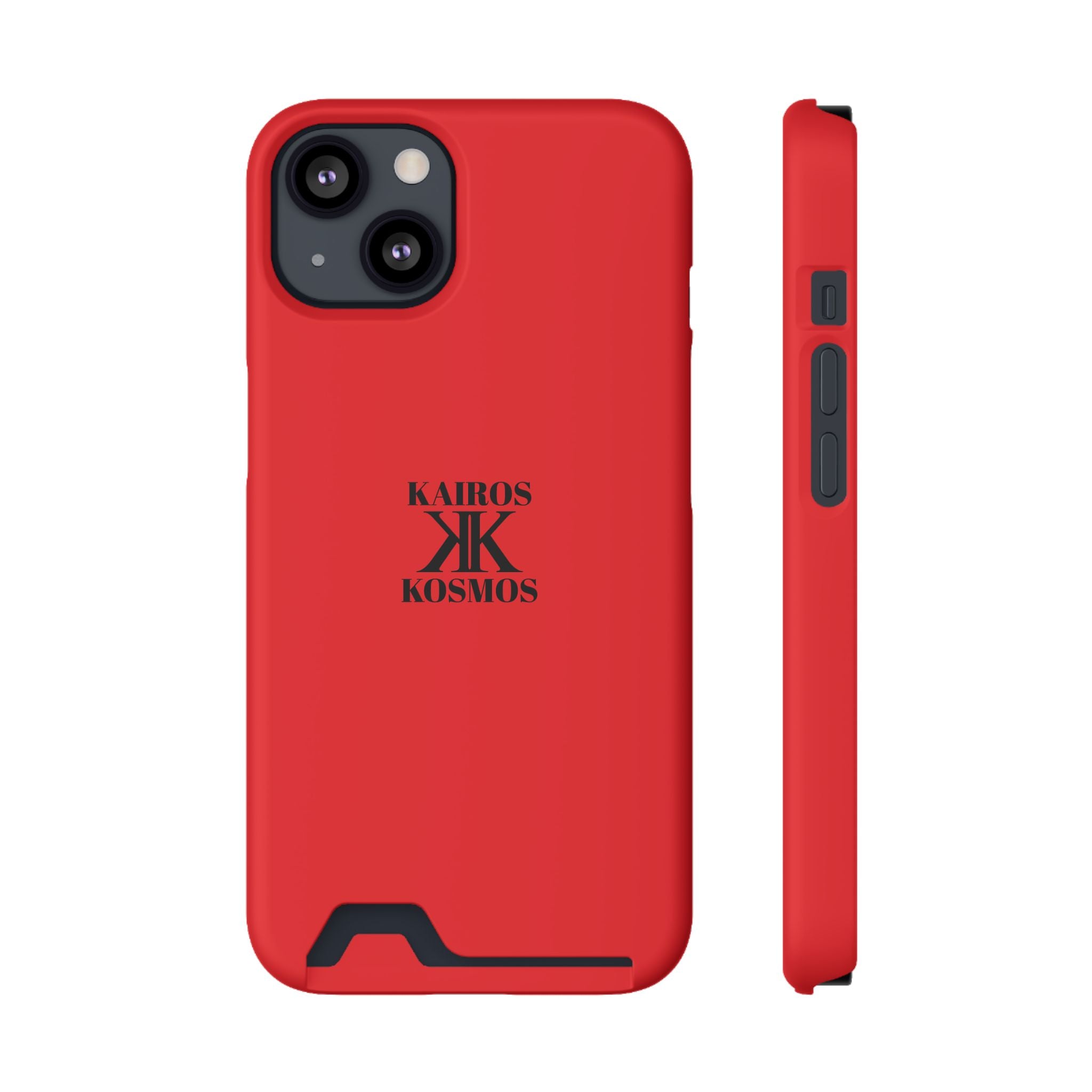 Kairos Kosmos RED Cardholder Phone Case — Slim Protective Wallet Case