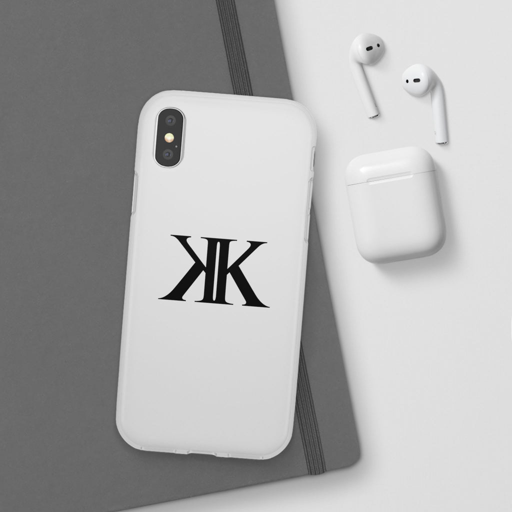 Monogram KK Phone Case — Minimalist Black Logo Flexi Case