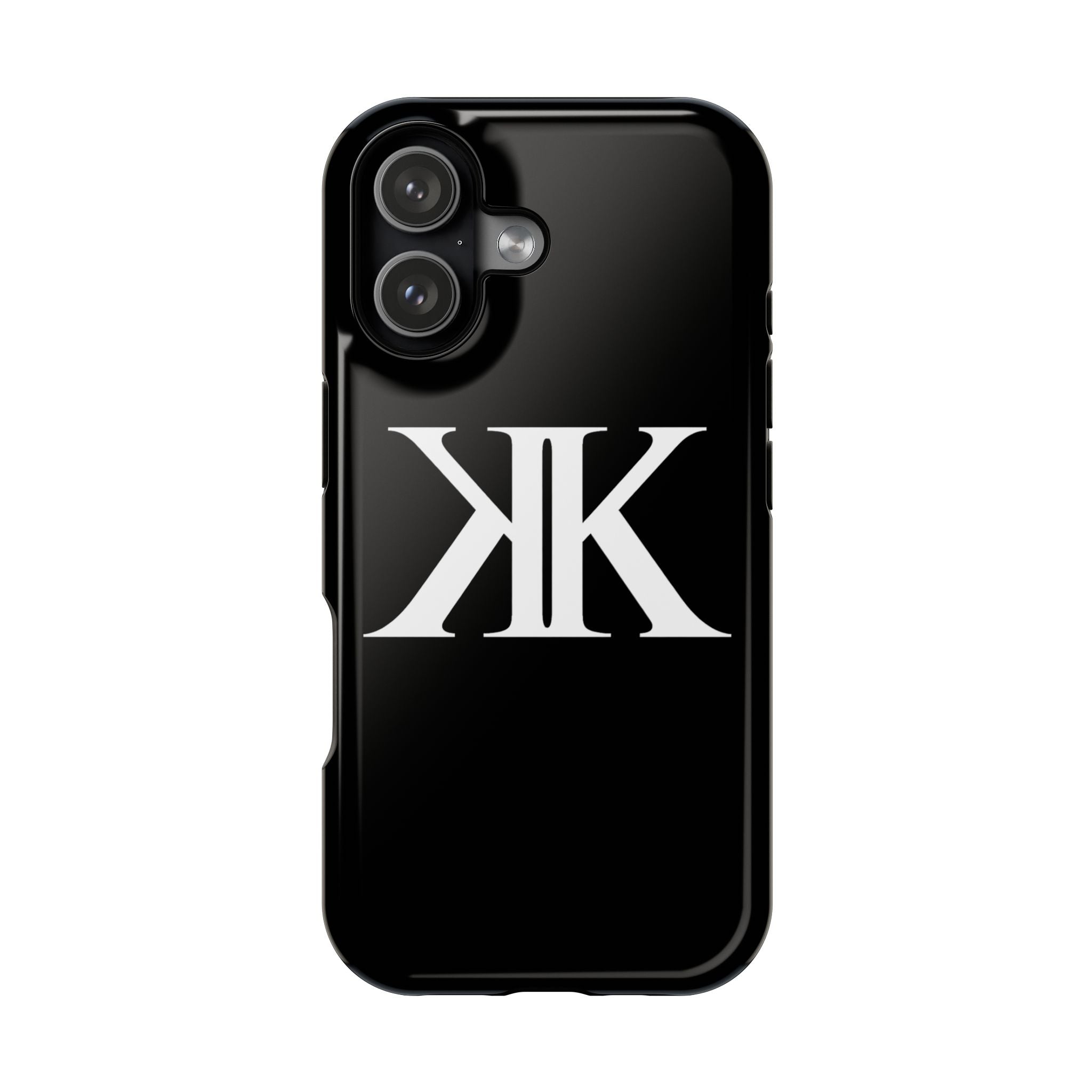 Magnetic Impact-Resistant BLACK Case with Bold KK Monogram