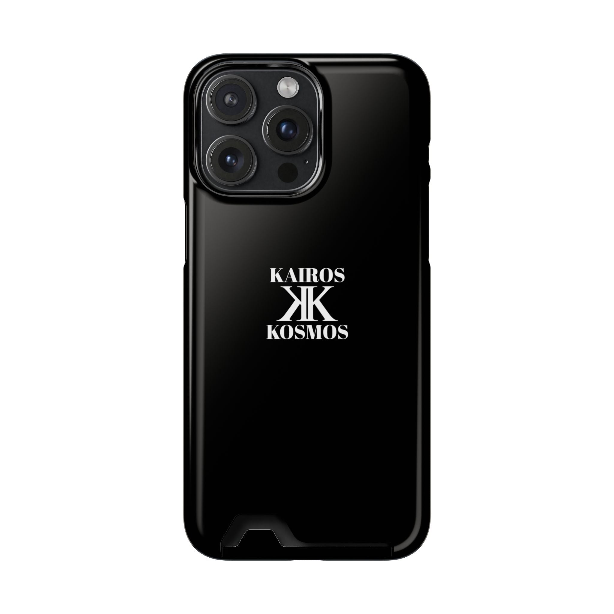 Kairos Kosmos BLACK Cardholder Phone Case — Slim Protective Wallet Case