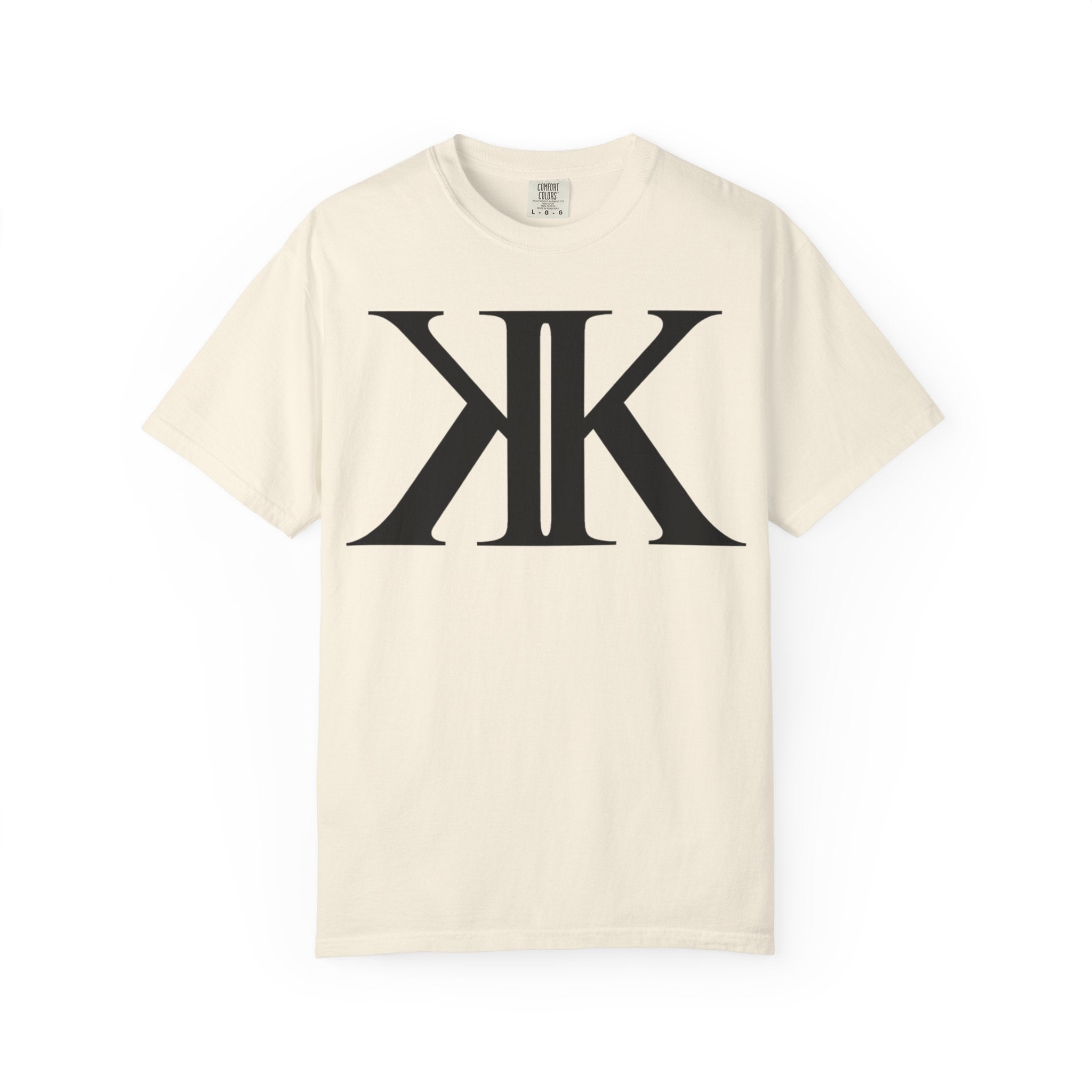 KK Monogram Tee — Bold Symmetrical Lettermark T-Shirt