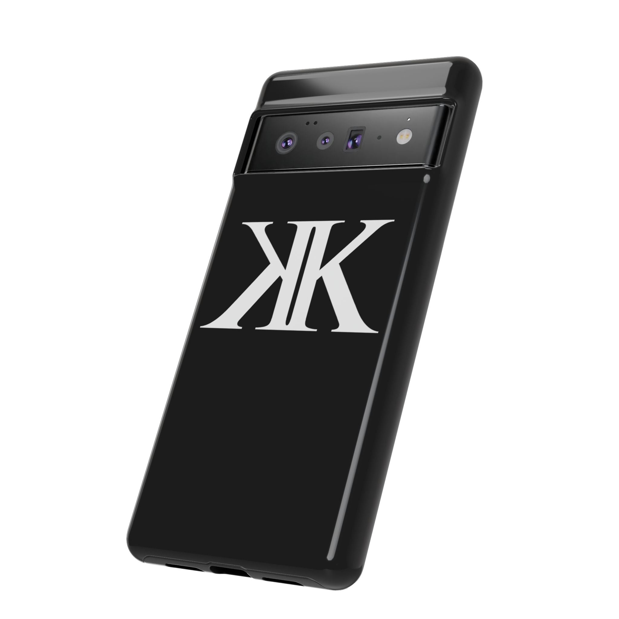 Monogram KK Phone Case BLACK — Tough Protective iPhone Cover