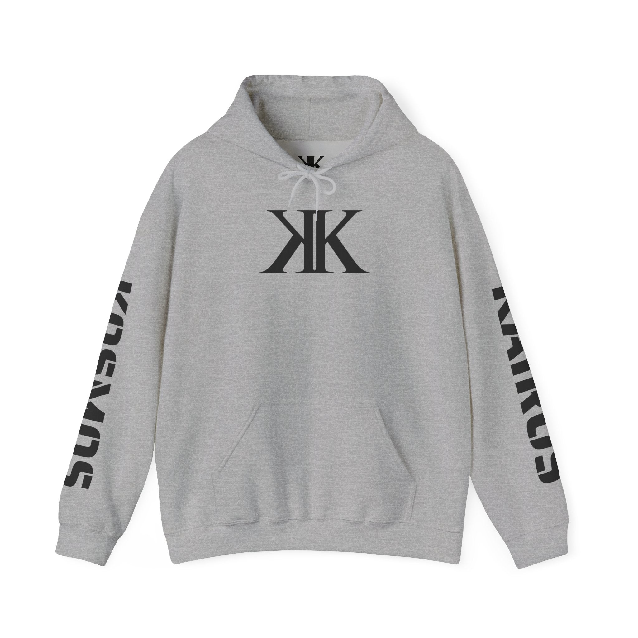 KAIROS KOSMOS Logo Hoodie — Minimalist Black Emblem Pullover