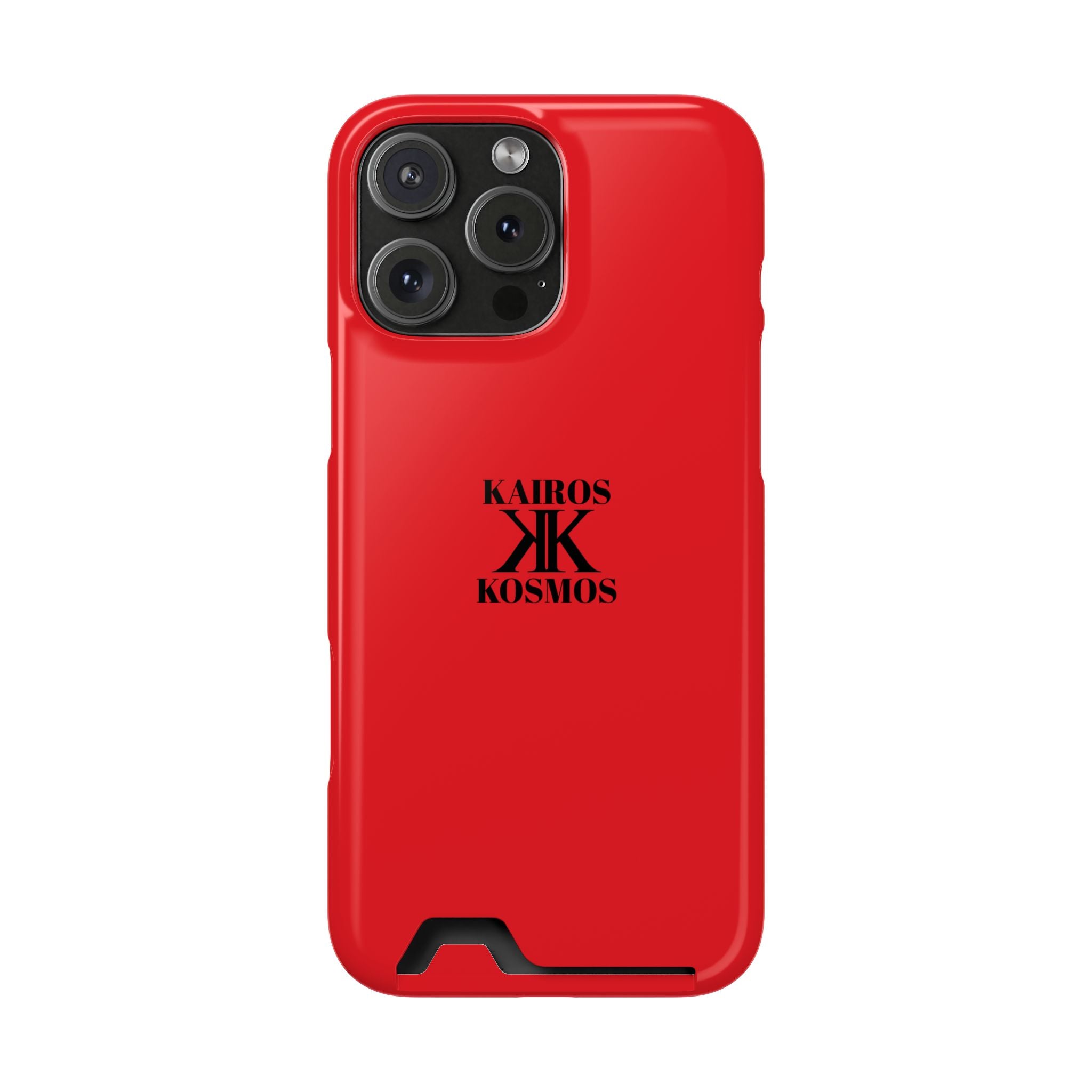 Kairos Kosmos RED Cardholder Phone Case — Slim Protective Wallet Case
