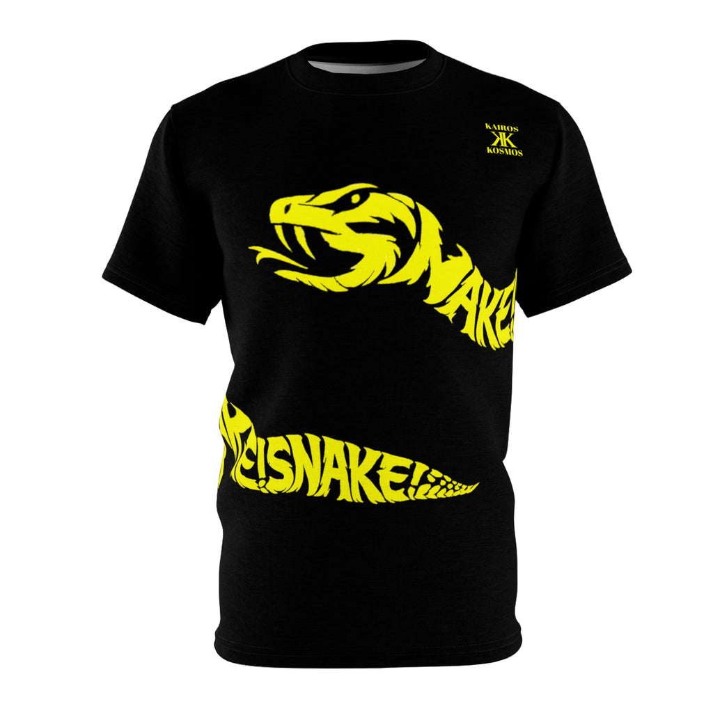 Aspis Snake Graphic Tee BLACK — Bold Design on Black