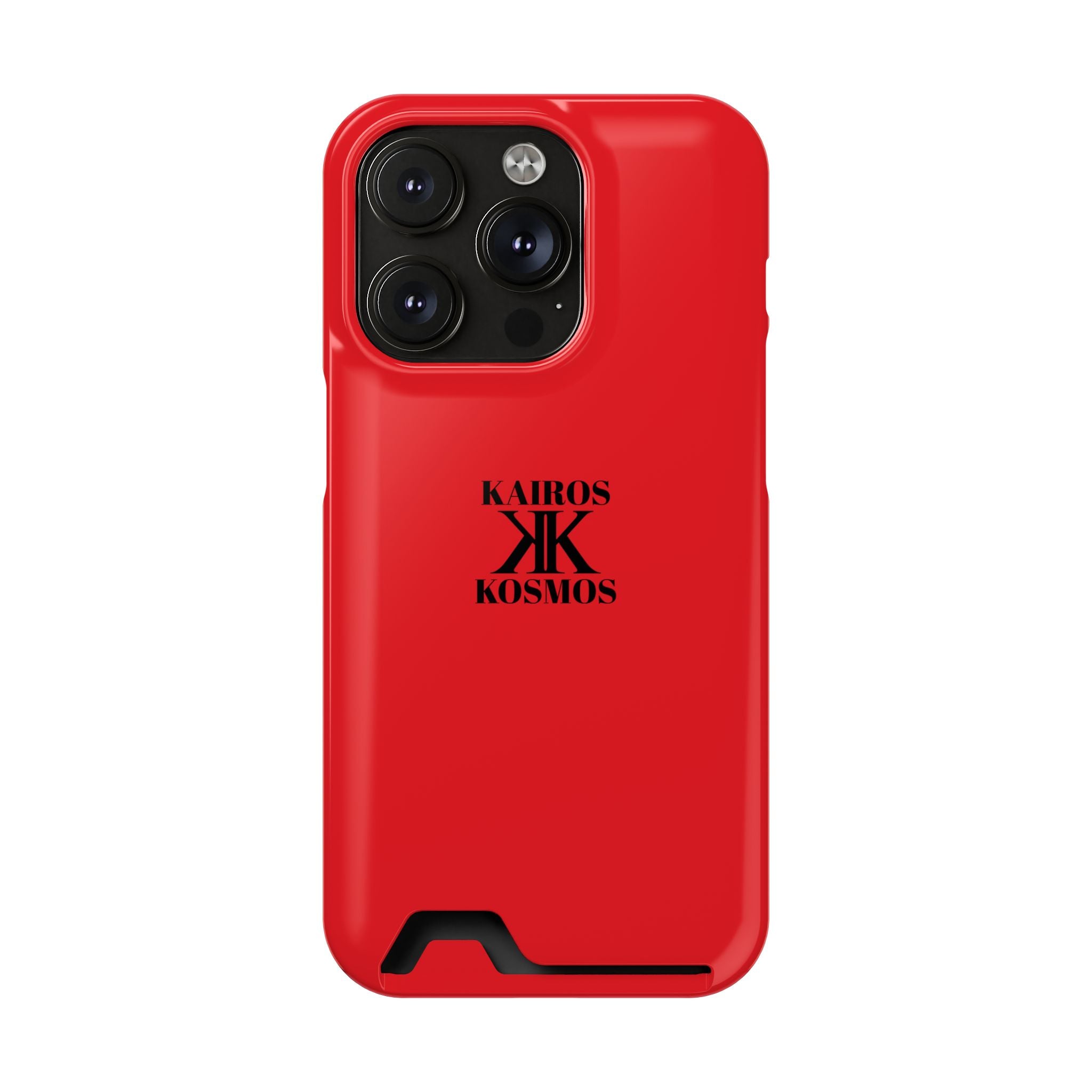 Kairos Kosmos RED Cardholder Phone Case — Slim Protective Wallet Case