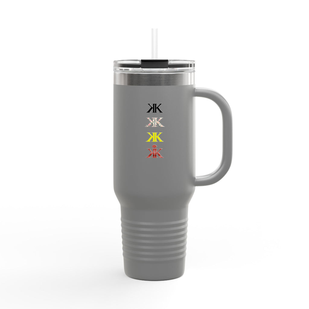 Sigil Collection 40oz Insulated Travel Mug — Vertical Monogram