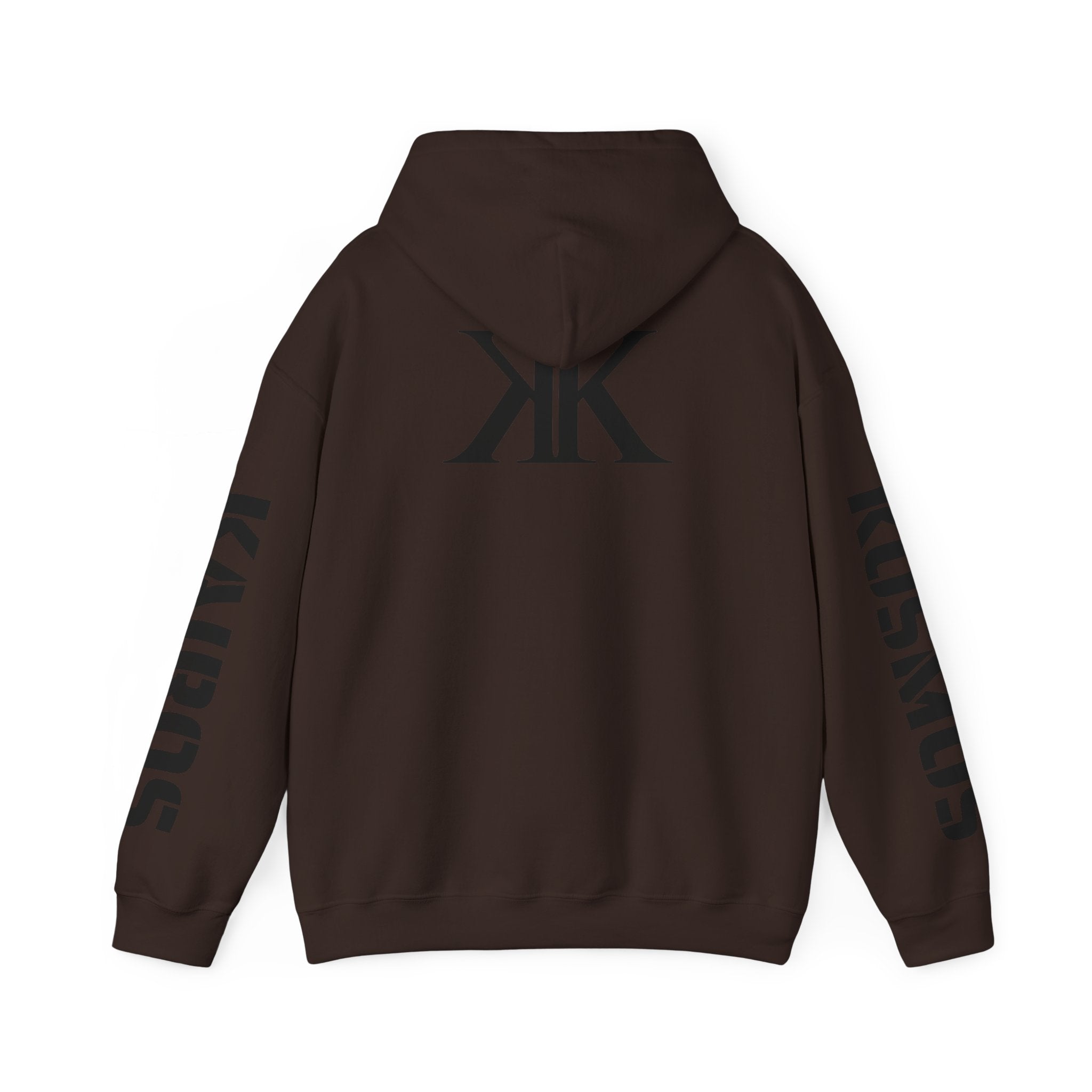 KAIROS KOSMOS Logo Hoodie — Minimalist Black Emblem Pullover