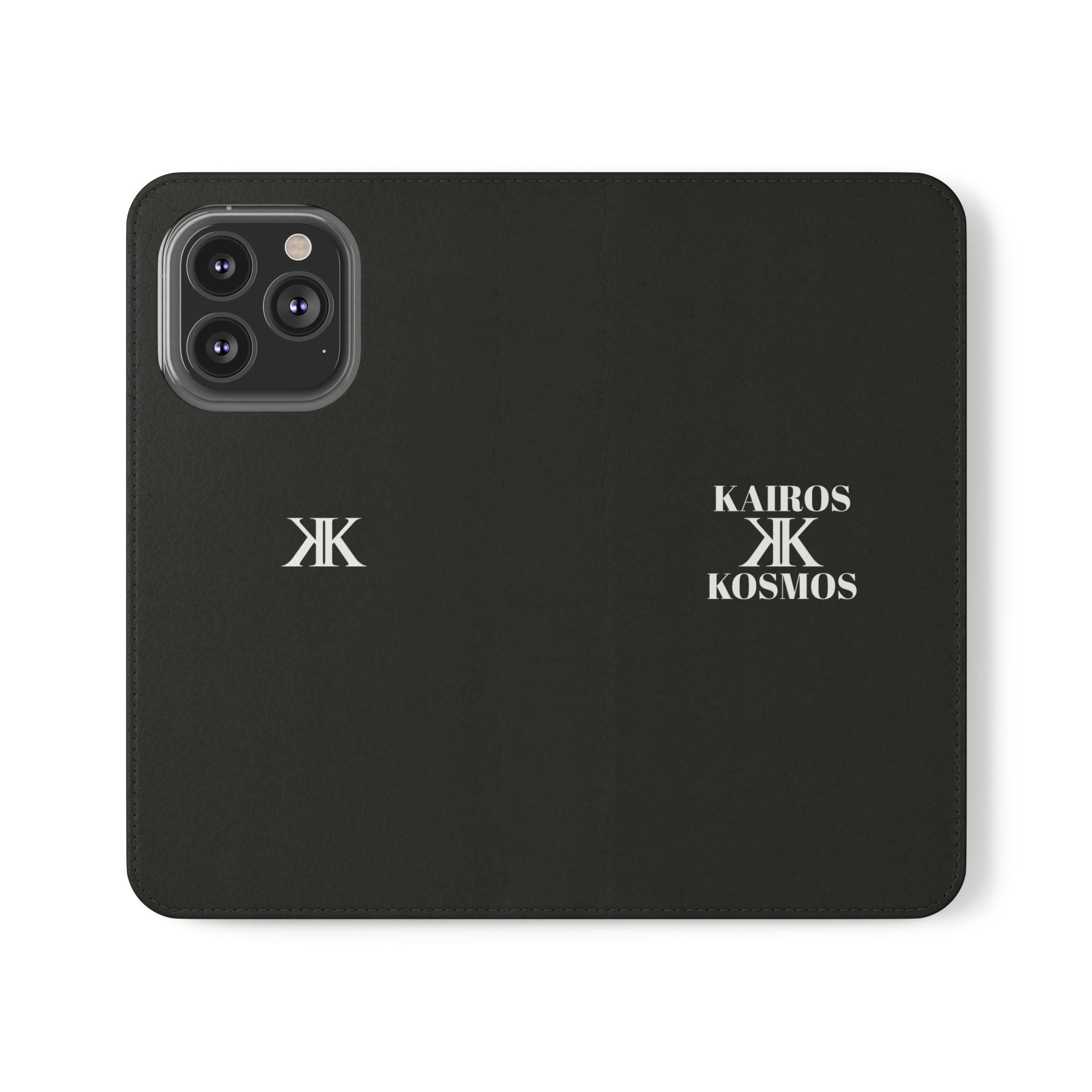 Kairos Kosmos Logo BLACK Flip Phone Case