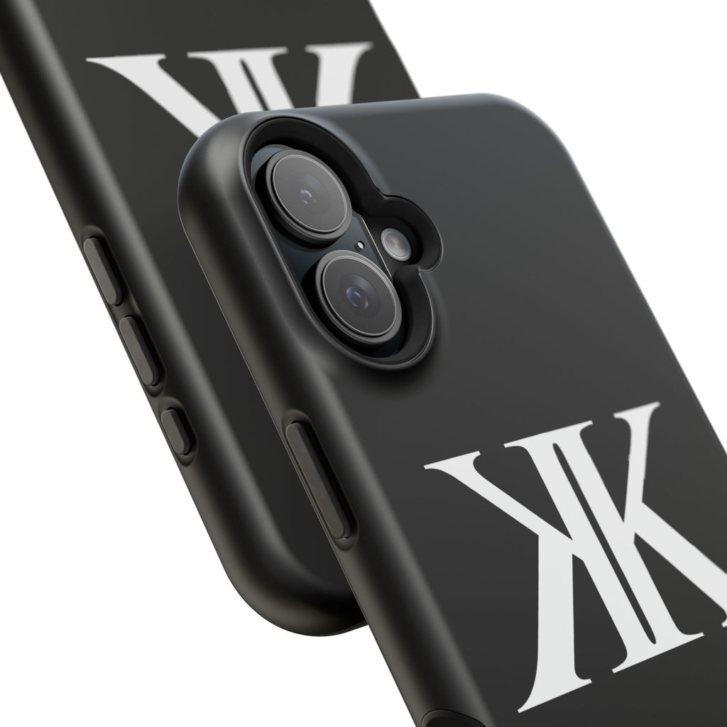 Magnetic Impact-Resistant BLACK Case with Bold KK Monogram