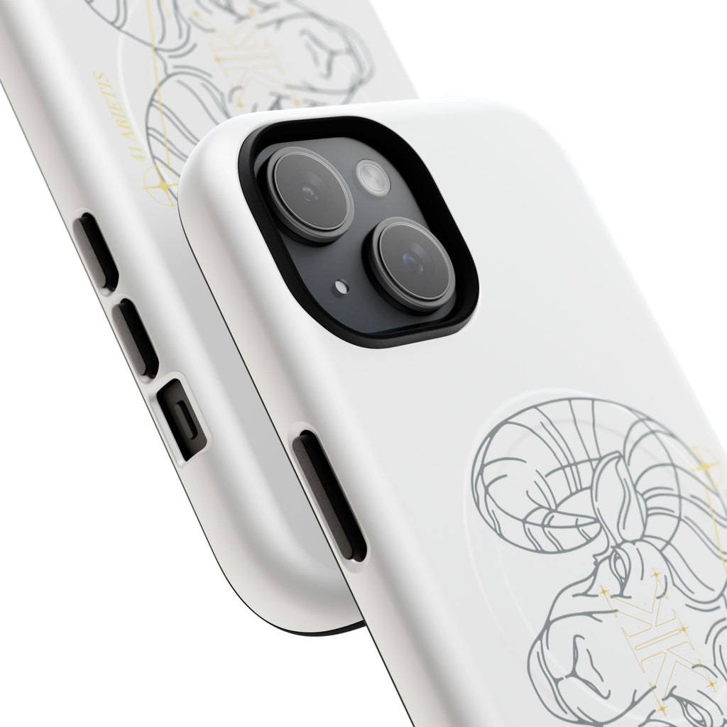 Aether Collection Aries Tough Magnetic Phone Case — Minimal Zodiac Design