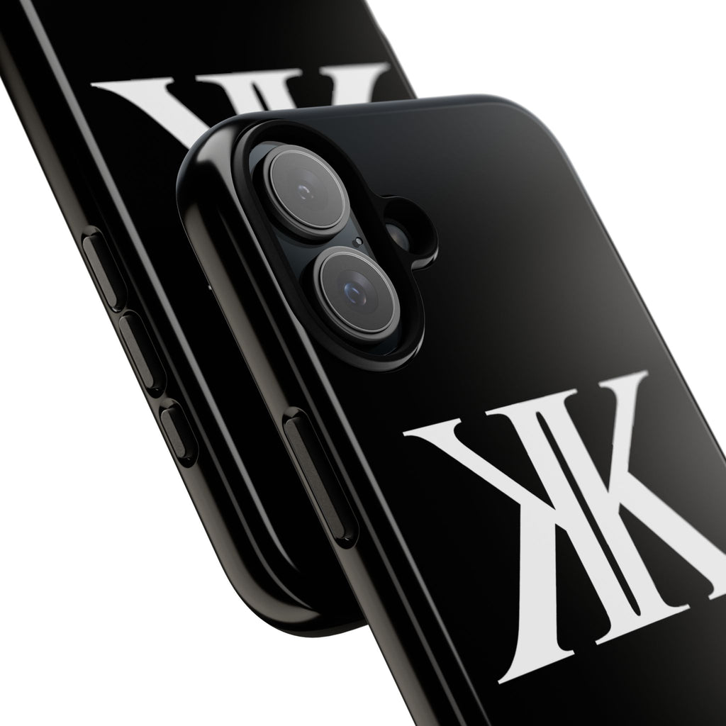 Monogram KK Phone Case BLACK — Tough Protective iPhone Cover