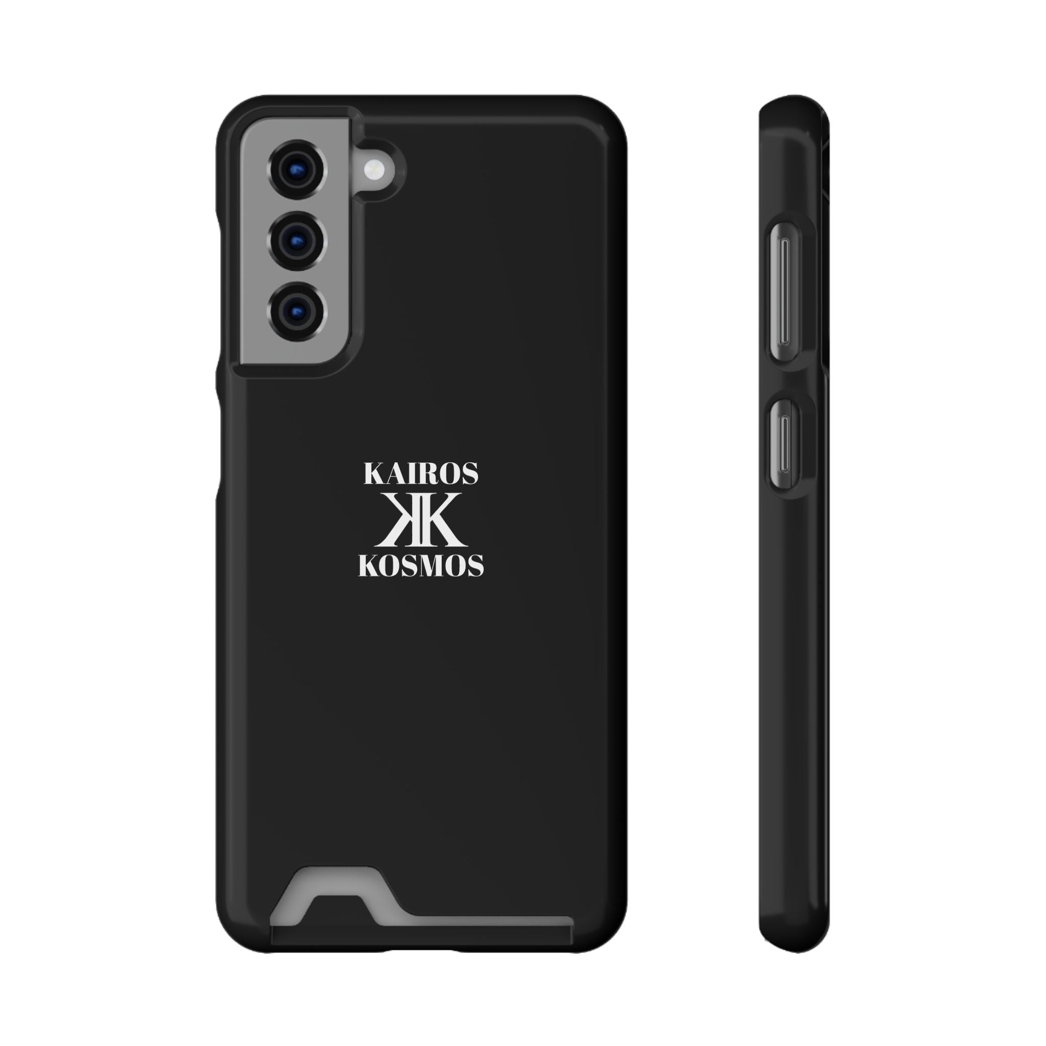 Kairos Kosmos BLACK Cardholder Phone Case — Slim Protective Wallet Case