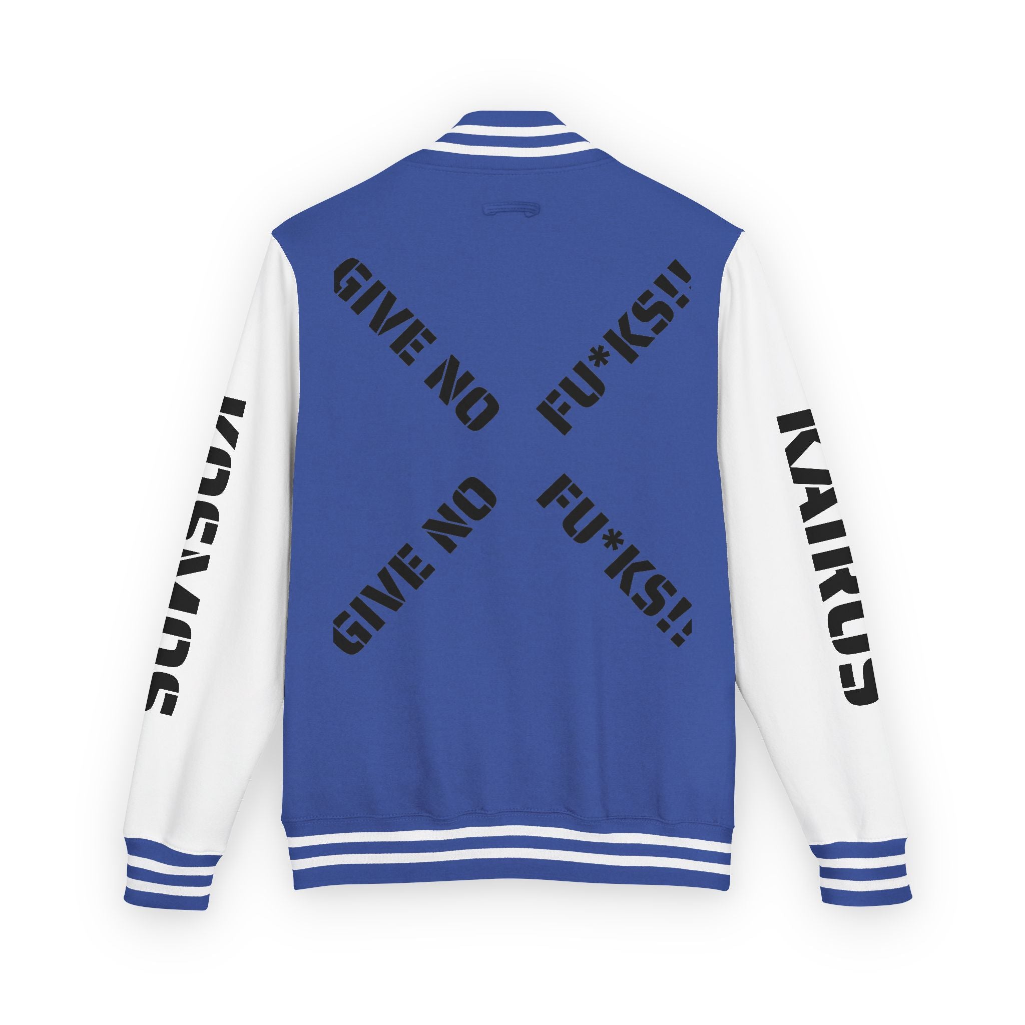 Letterman Jacket — "Give No Fu*ks" Bold Varsity Bomber