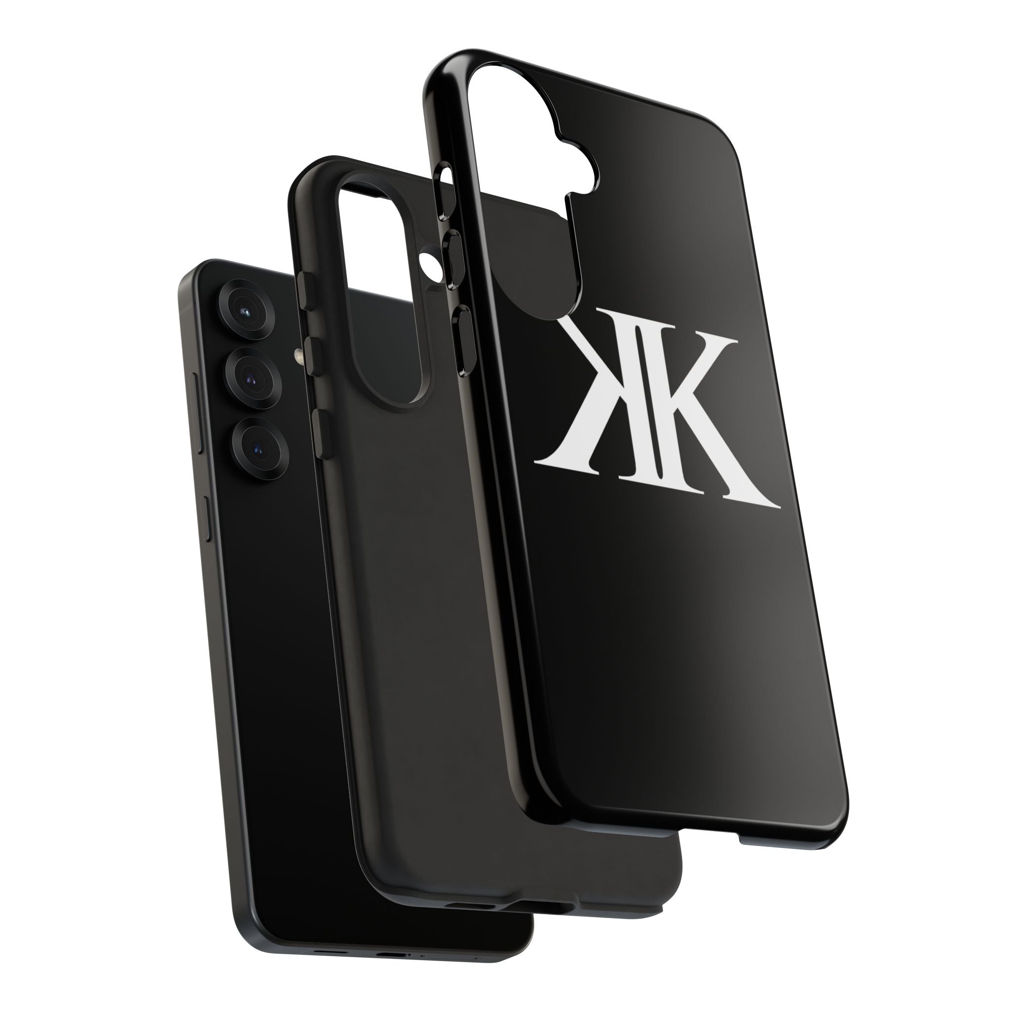 Monogram KK Phone Case BLACK — Tough Protective iPhone Cover
