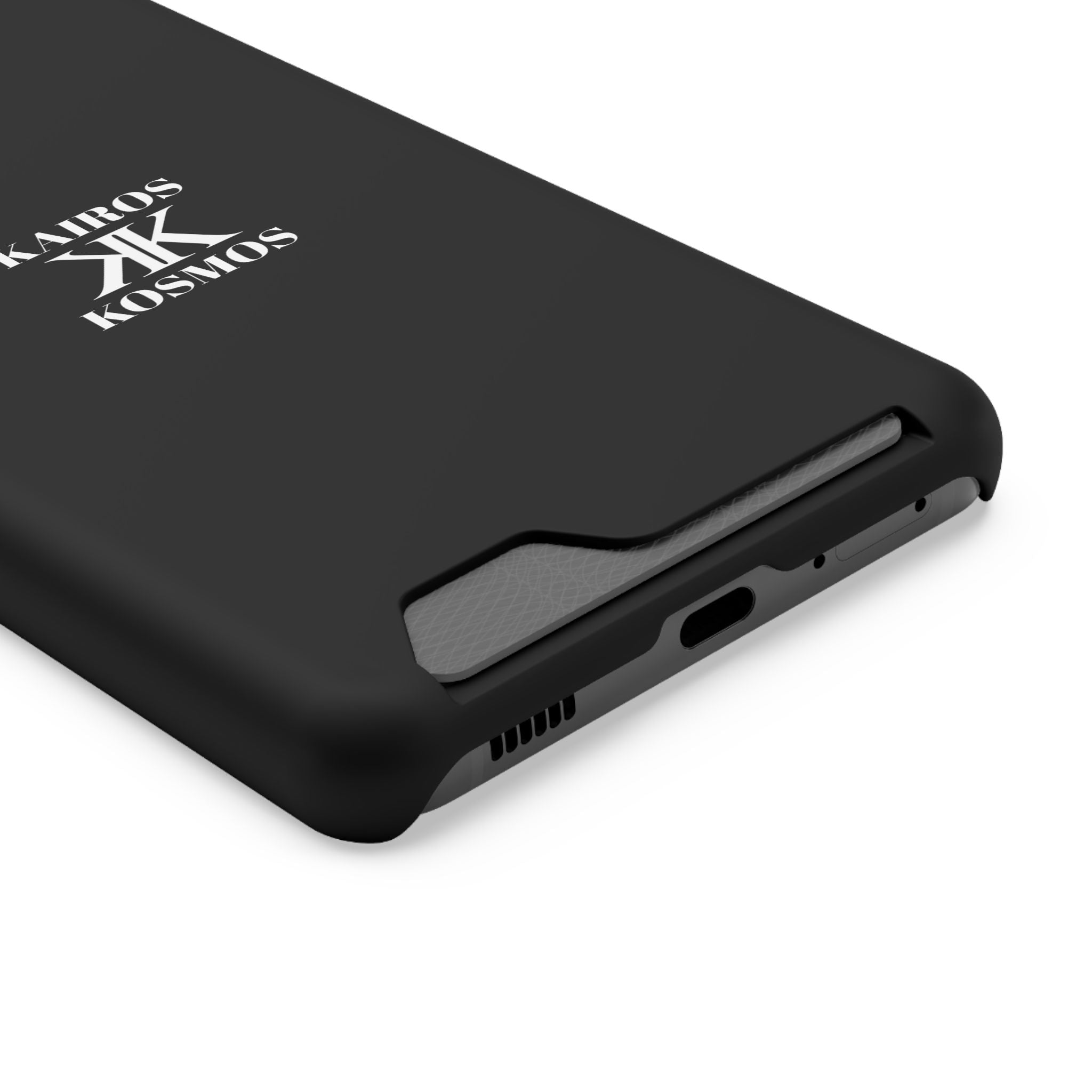 Kairos Kosmos BLACK Cardholder Phone Case — Slim Protective Wallet Case