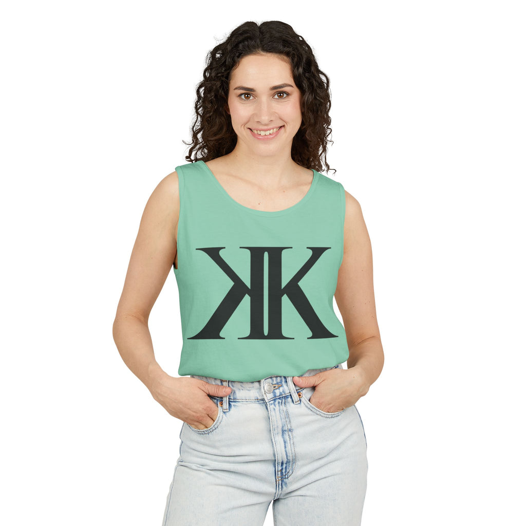 KK Monogram Tank Top — Minimalist Logo Graphic Tank