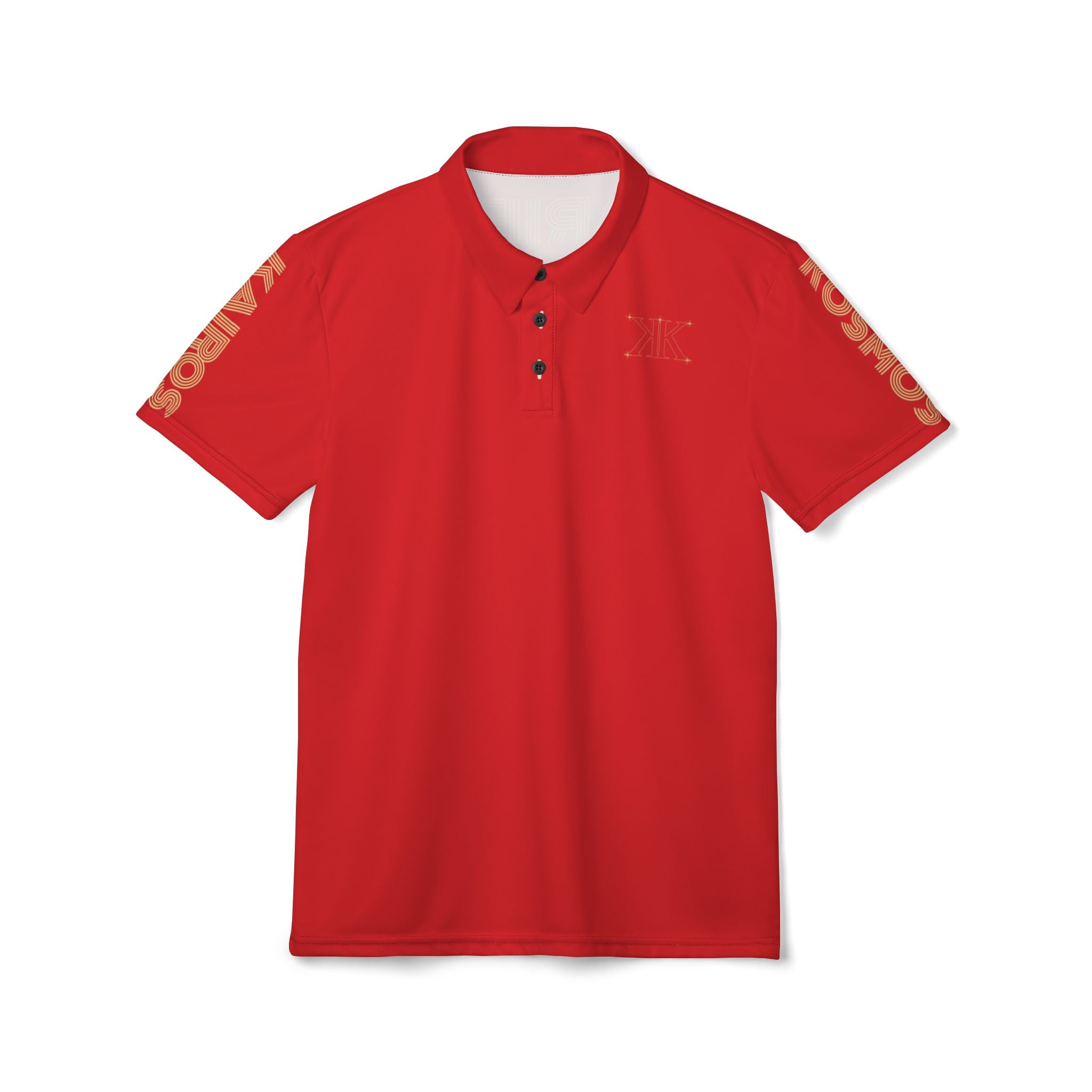 Aether Collection RED Aries Polo Shirt —  Casual Work & Golf Polo