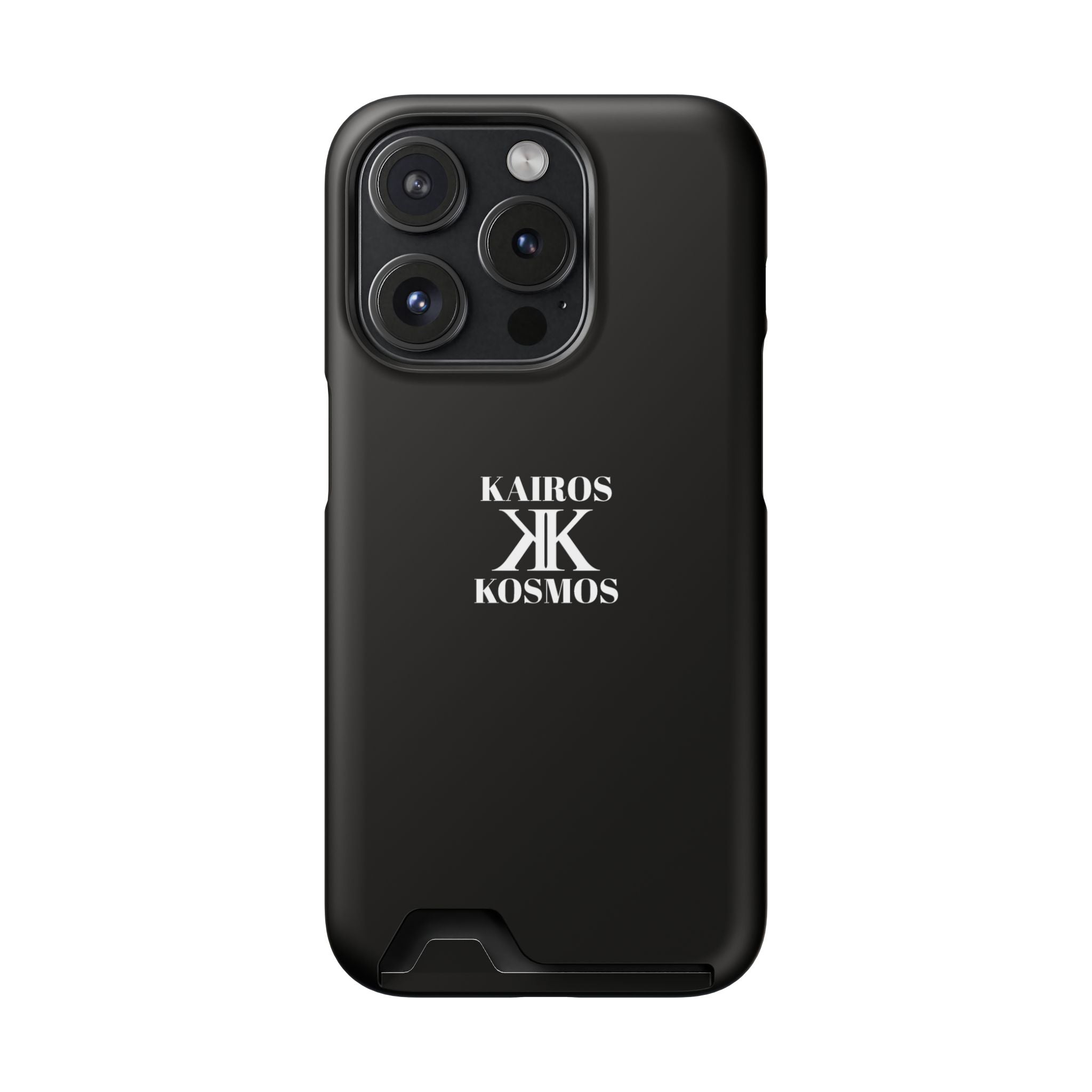Kairos Kosmos BLACK Cardholder Phone Case — Slim Protective Wallet Case
