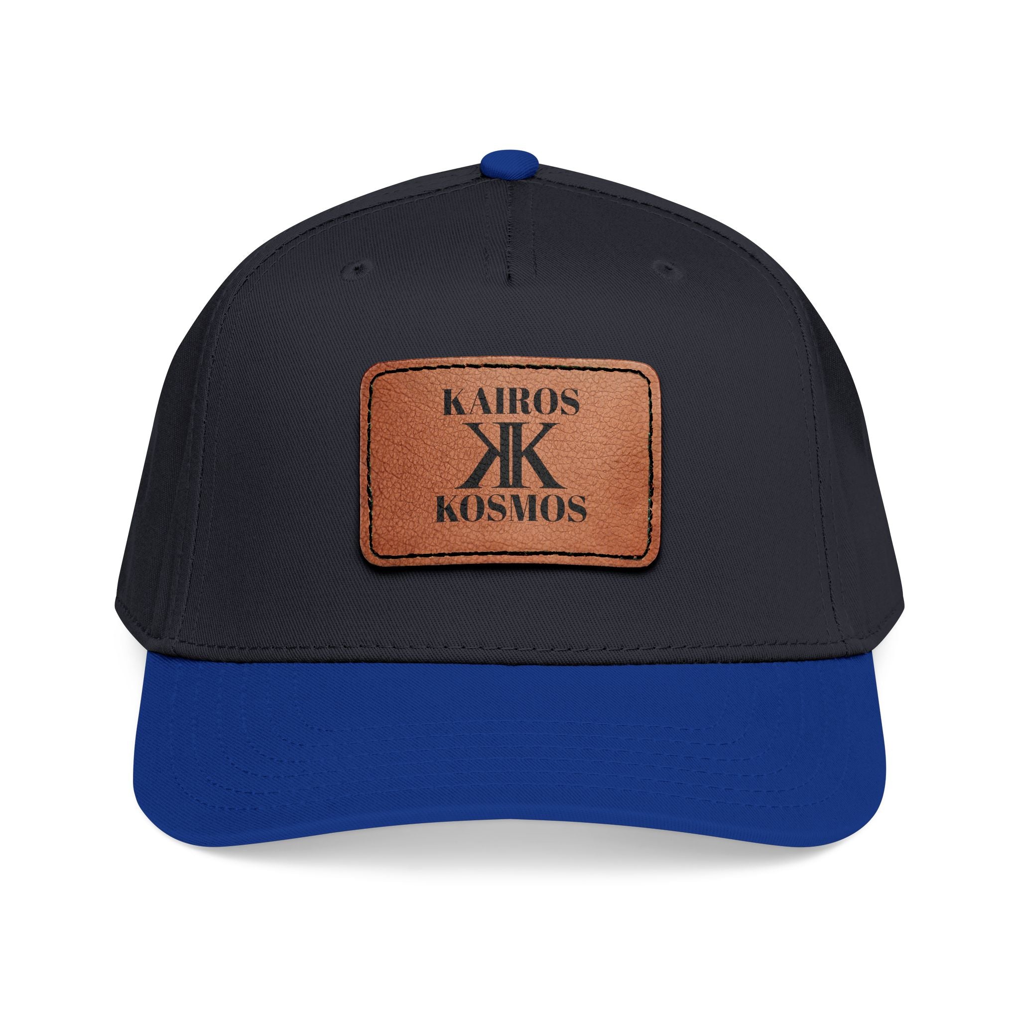 Leather Patch Baseball Cap — Kiros Kosmos Logo