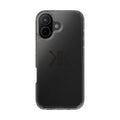 Kairos Kosmos Clear Phone Case — Minimal Black KK Monogram