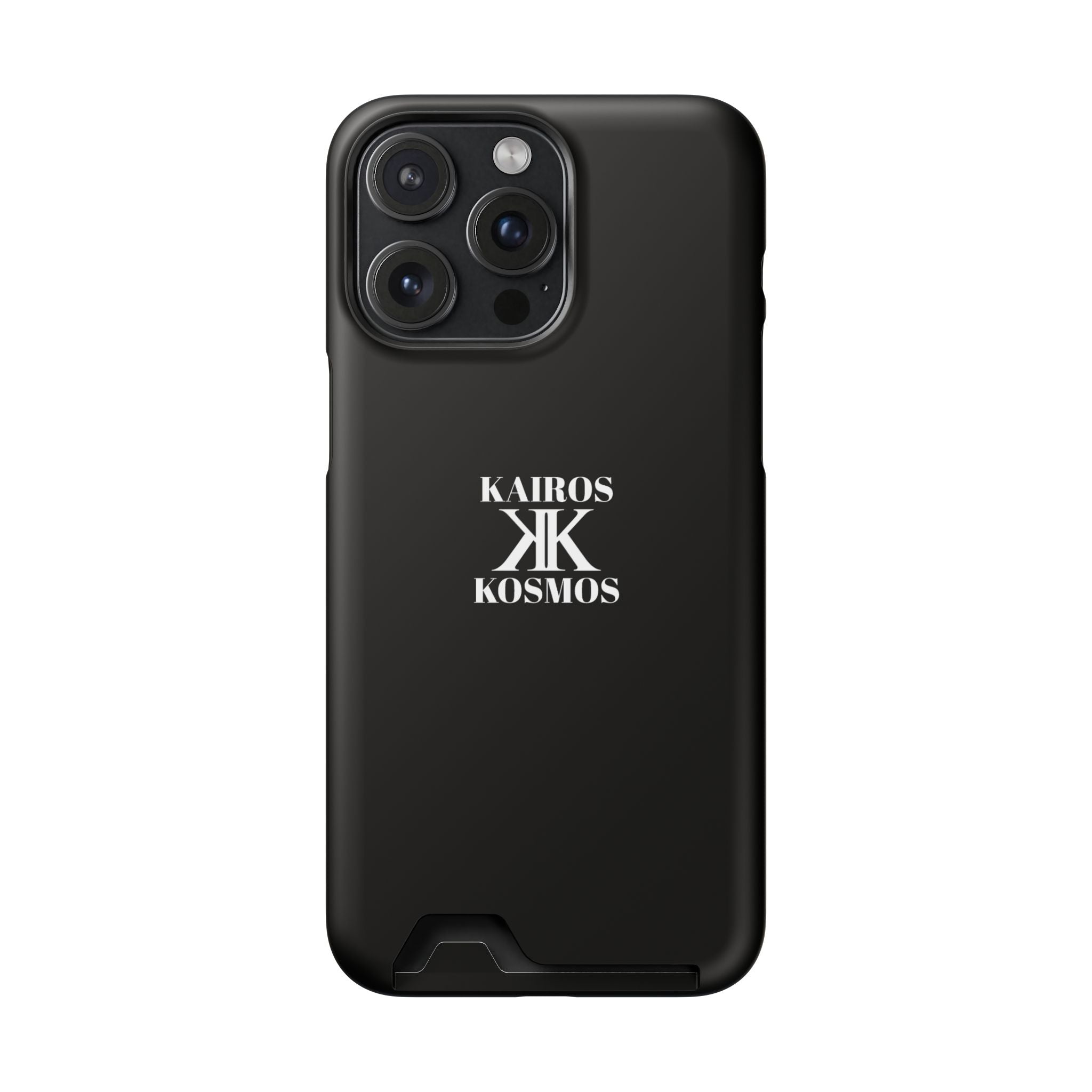 Kairos Kosmos BLACK Cardholder Phone Case — Slim Protective Wallet Case