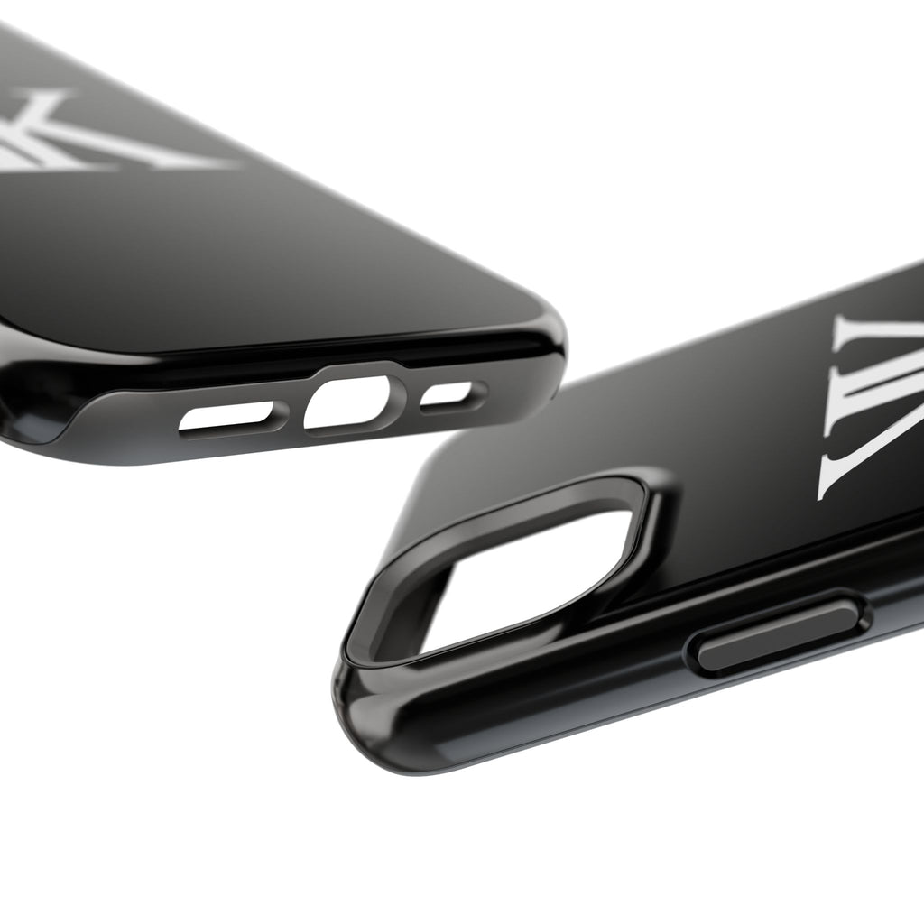Magnetic Impact-Resistant BLACK Case with Bold KK Monogram