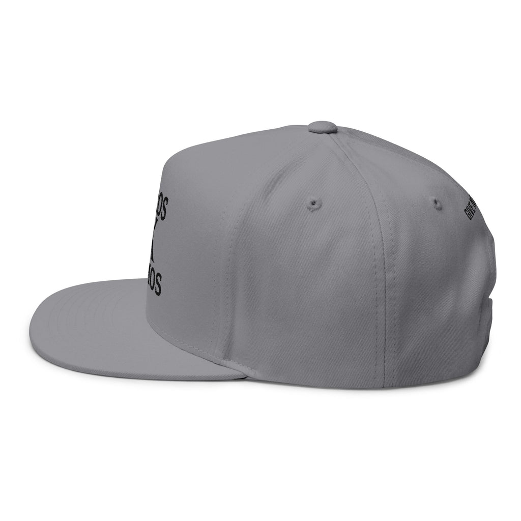 Kairos Kosmos Embroidered Flat Bill Cap — 'Give No Fu*ks' Snapback Hat