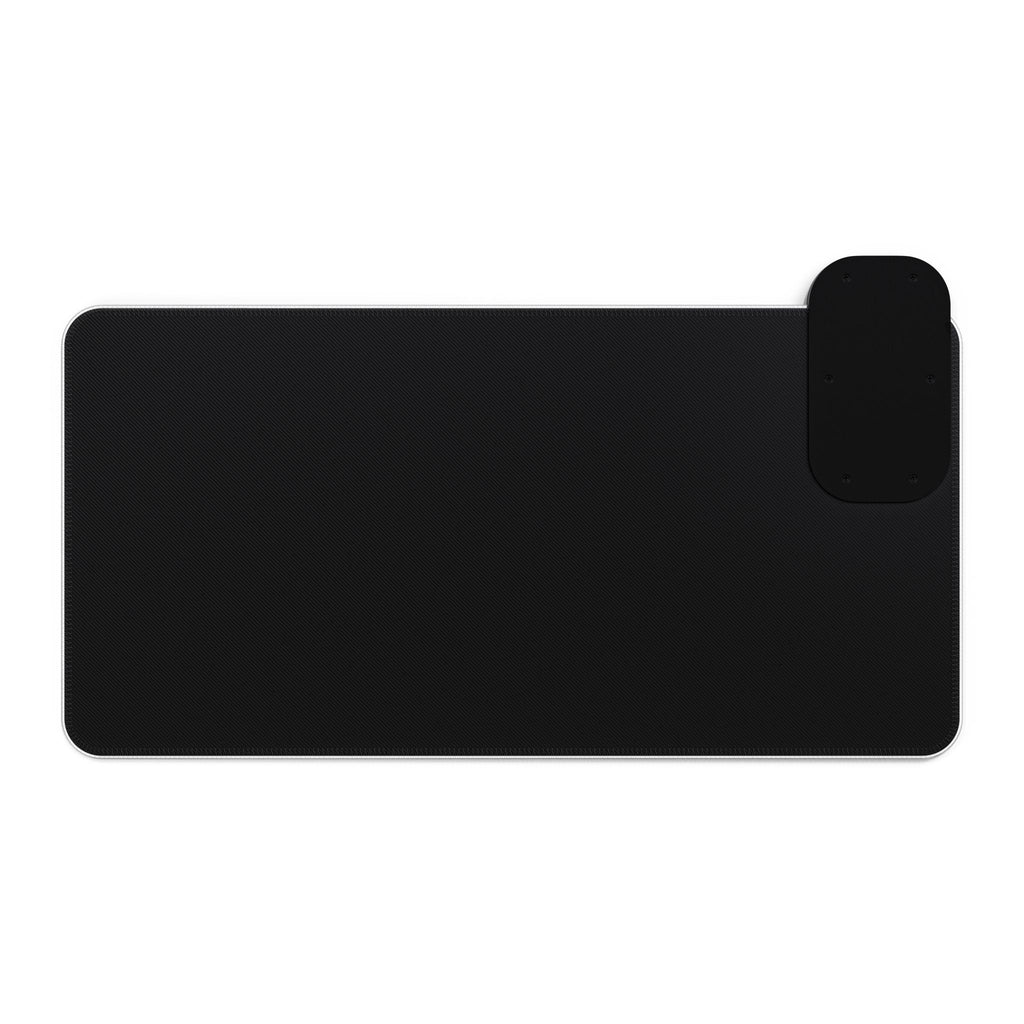 LED Wireless Charging Gaming Mouse Pad RED — Kairos Kosmos Logo Desk Mat