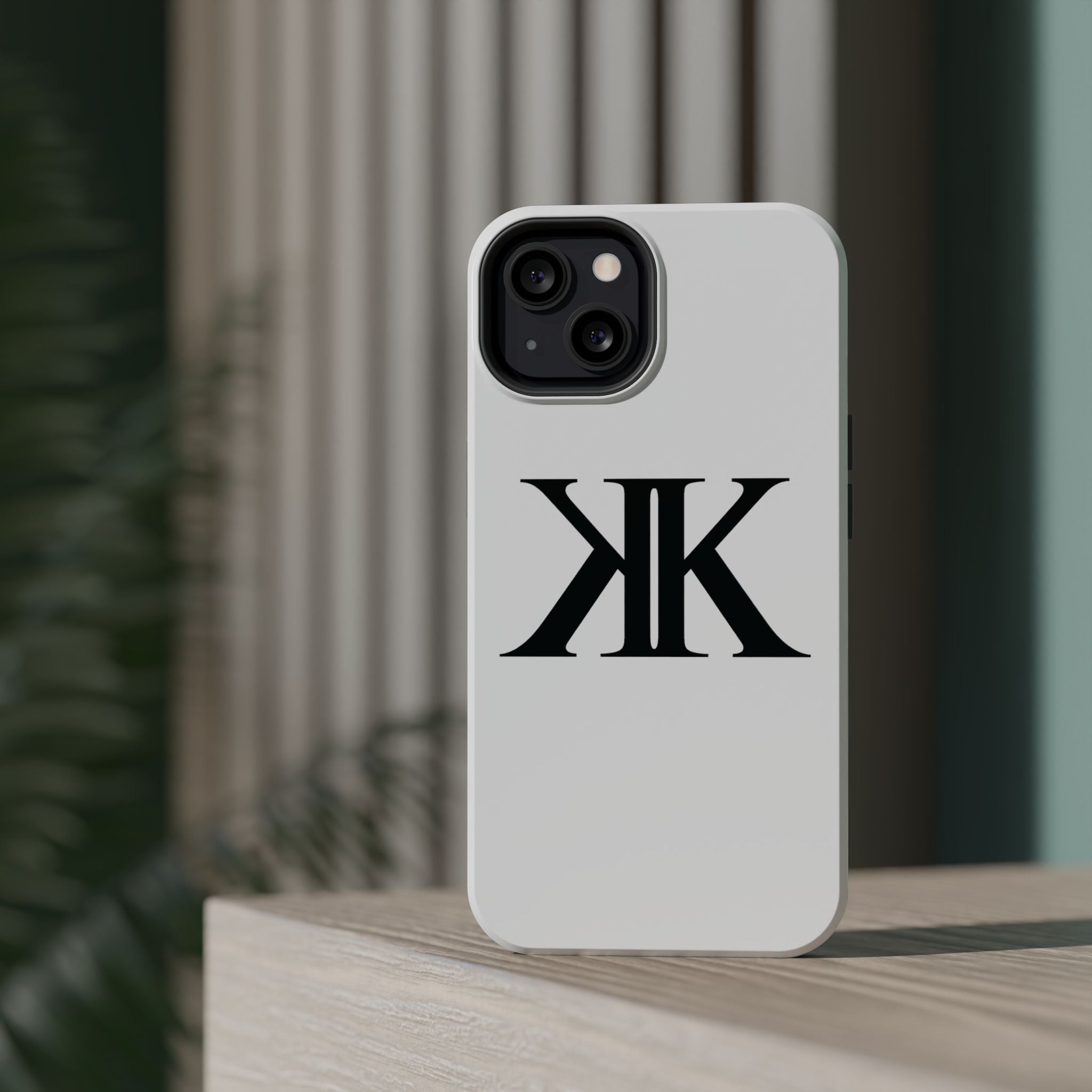 Magnetic Impact-Resistant Case with Bold KK Monogram