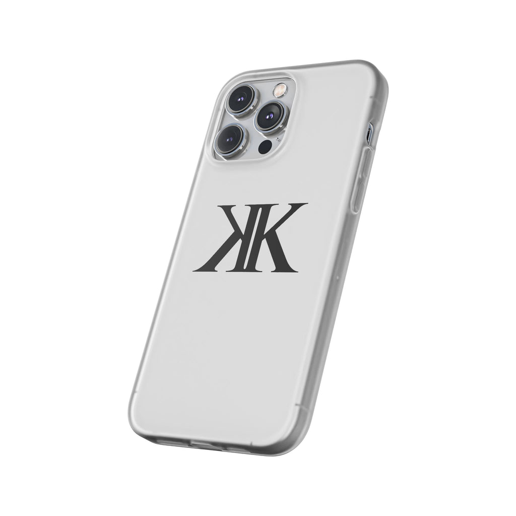 Monogram KK Phone Case — Minimalist Black Logo Flexi Case