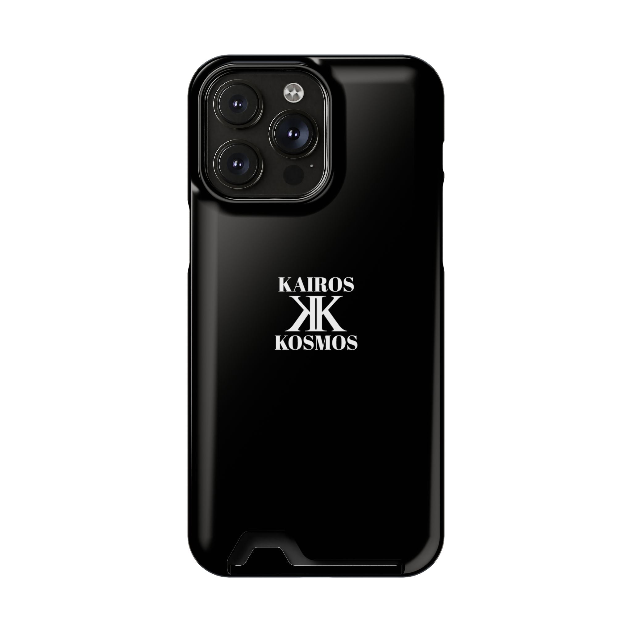 Kairos Kosmos BLACK Cardholder Phone Case — Slim Protective Wallet Case
