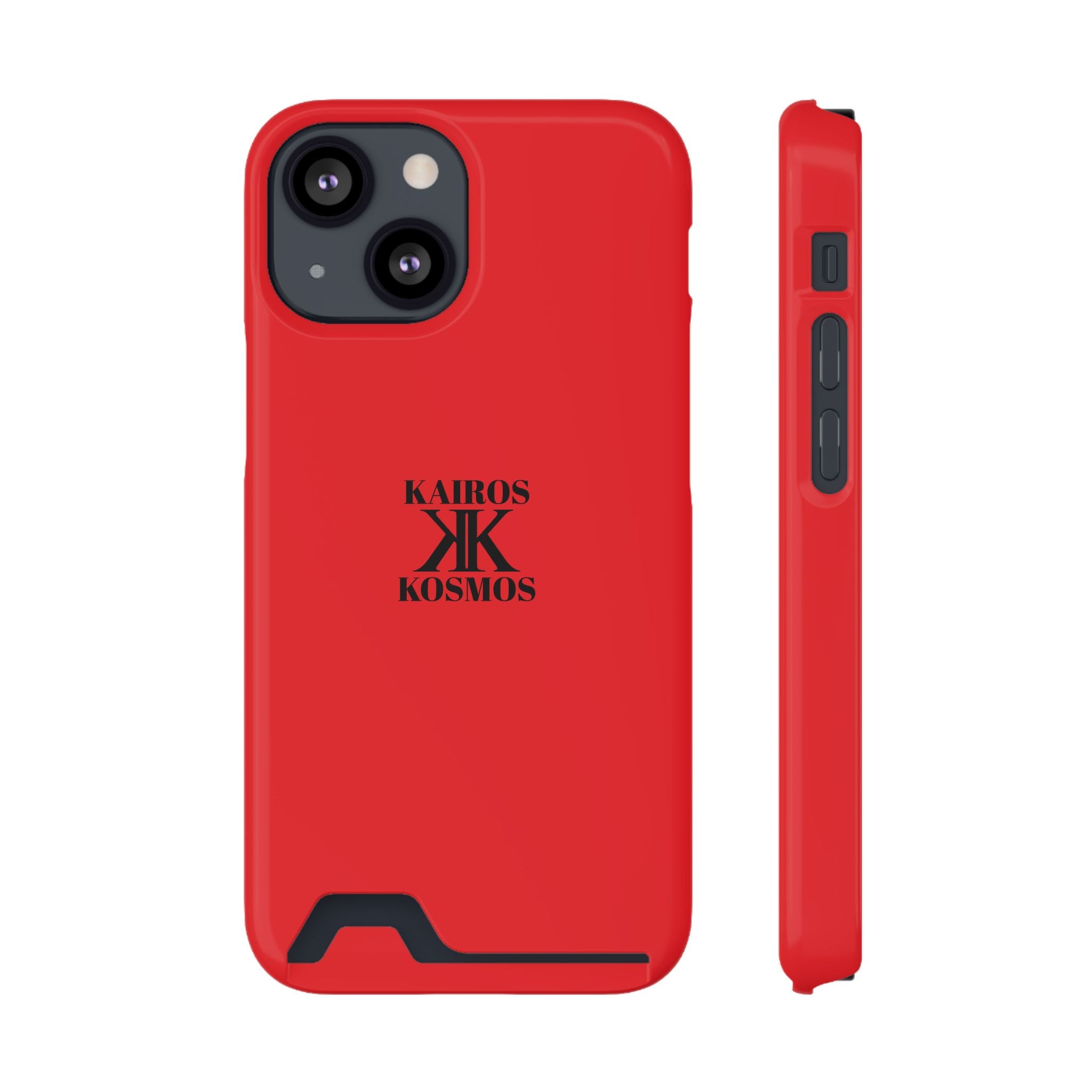 Kairos Kosmos RED Cardholder Phone Case — Slim Protective Wallet Case