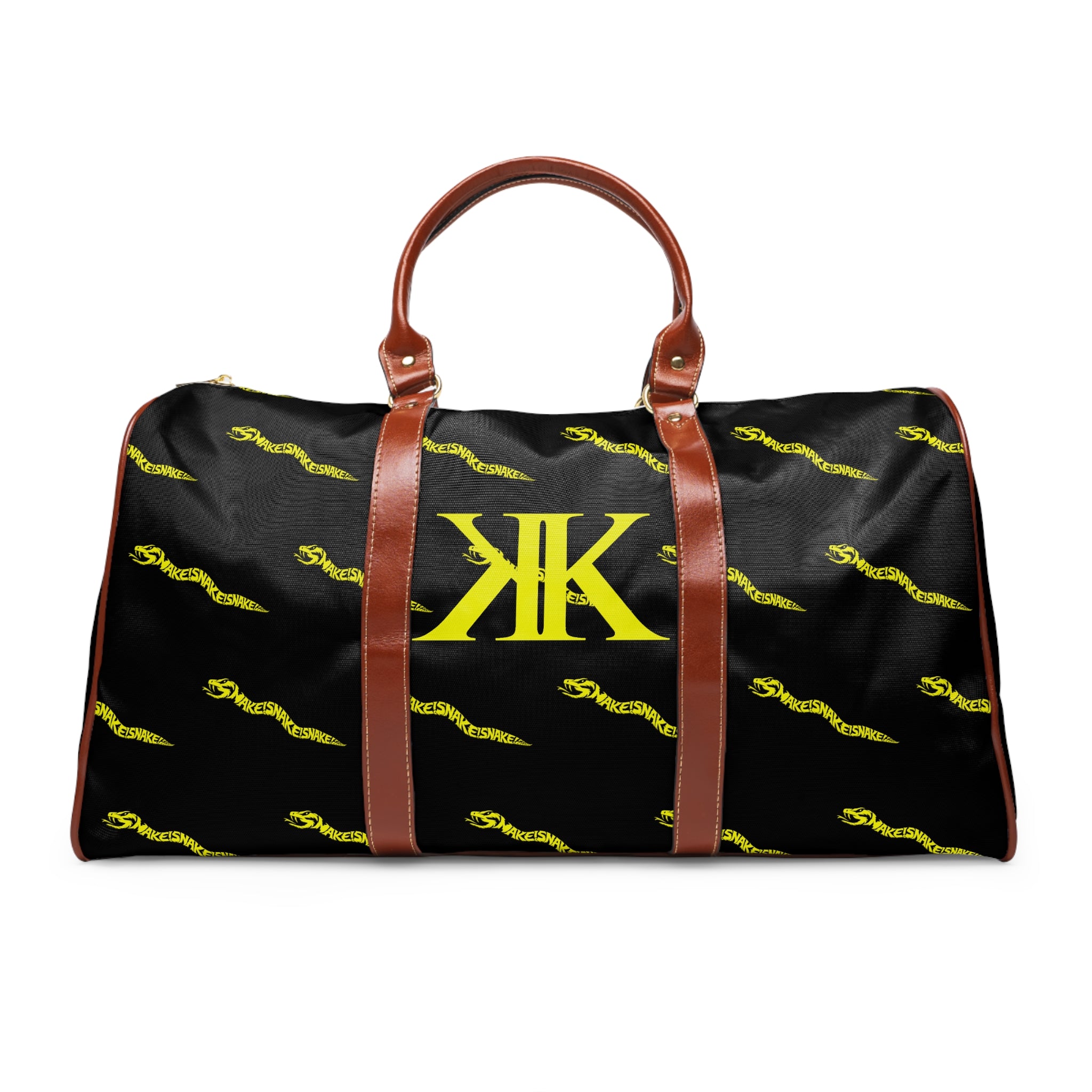 Aspis Collection Waterproof Duffel Bag — Monogrammed Logo Travel Bag