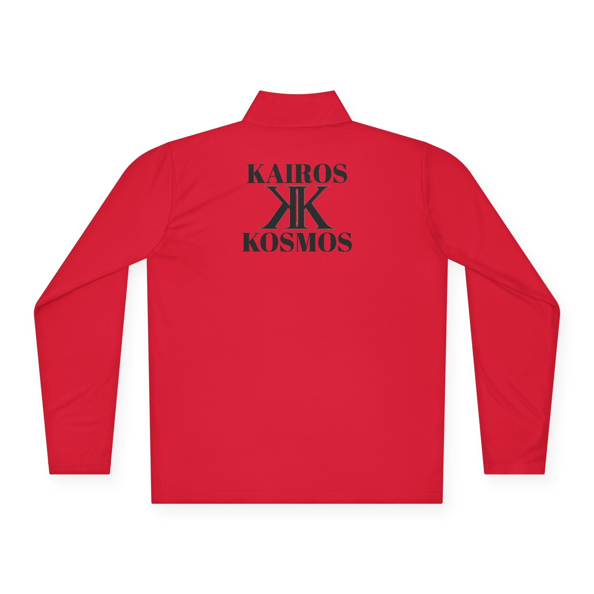 Quarter-Zip Pullover RED with Minimal KK Logo
