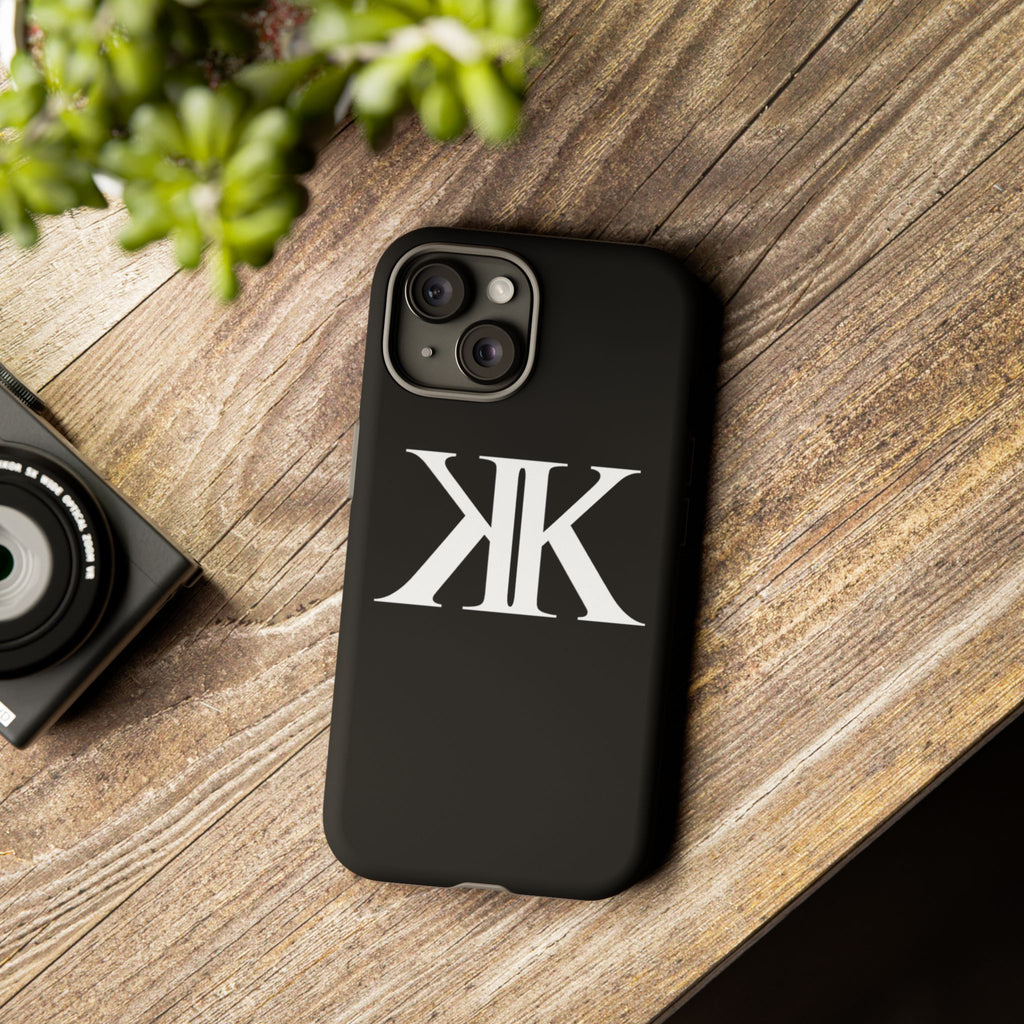 Monogram KK Phone Case BLACK — Tough Protective iPhone Cover