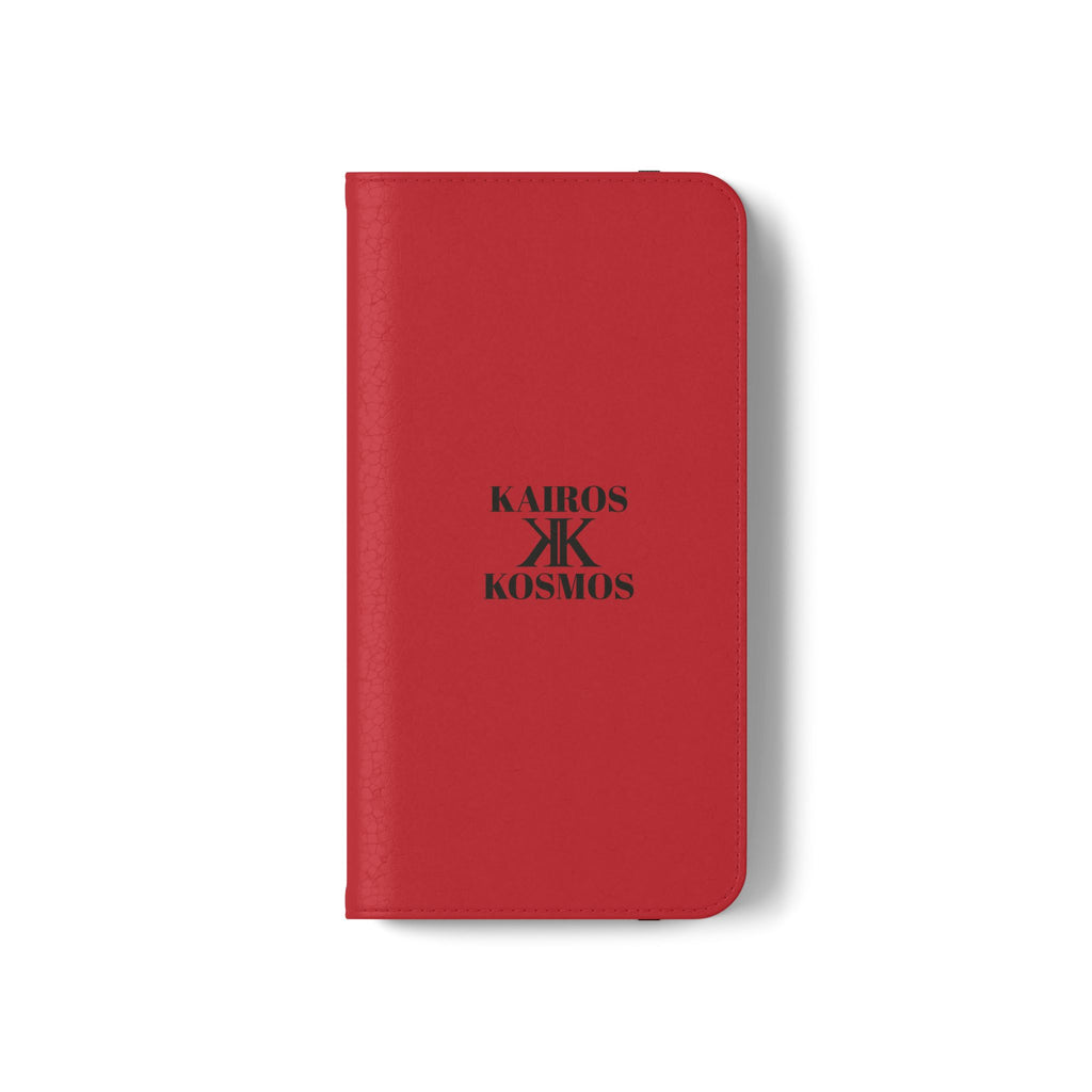 Kairos Kosmos Logo RED Flip Phone Case