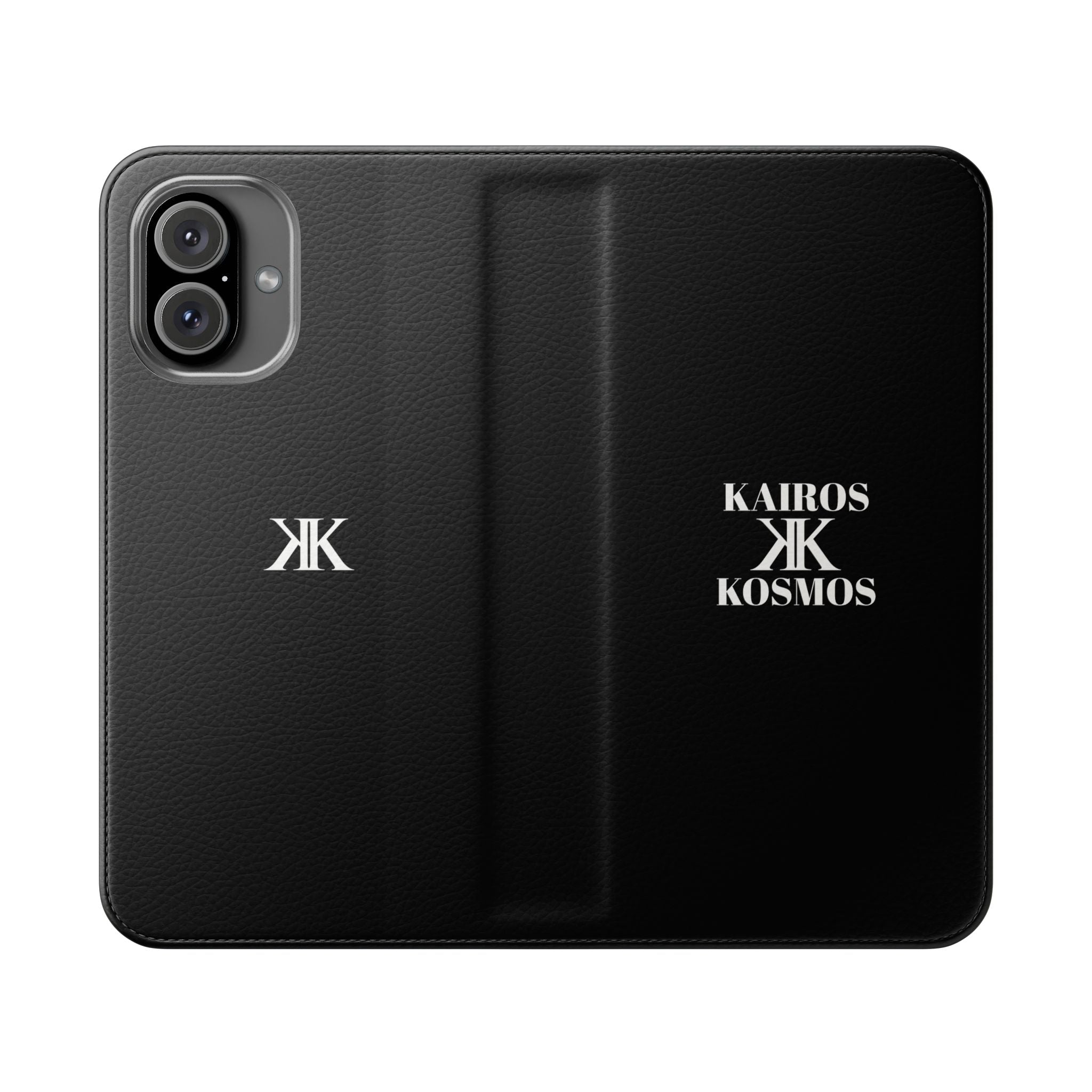 Kairos Kosmos Logo BLACK Flip Phone Case