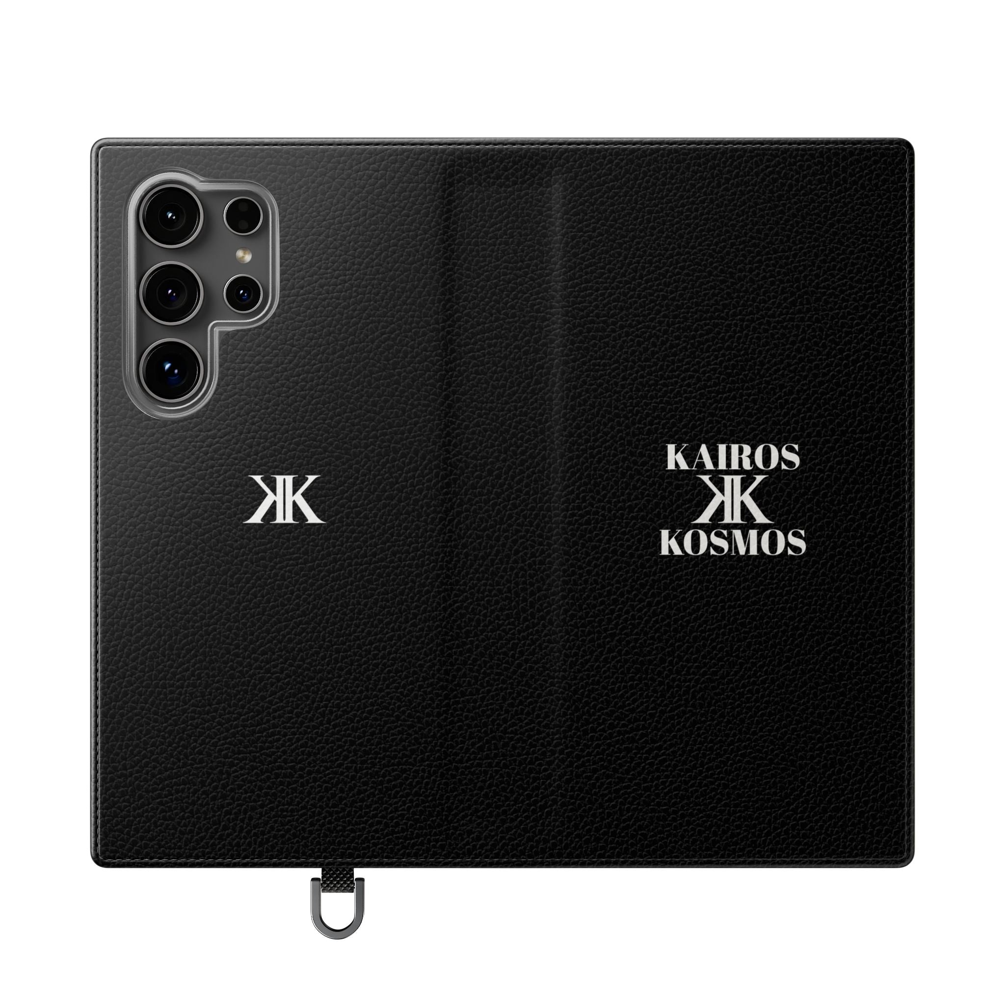 Kairos Kosmos Logo BLACK Flip Phone Case