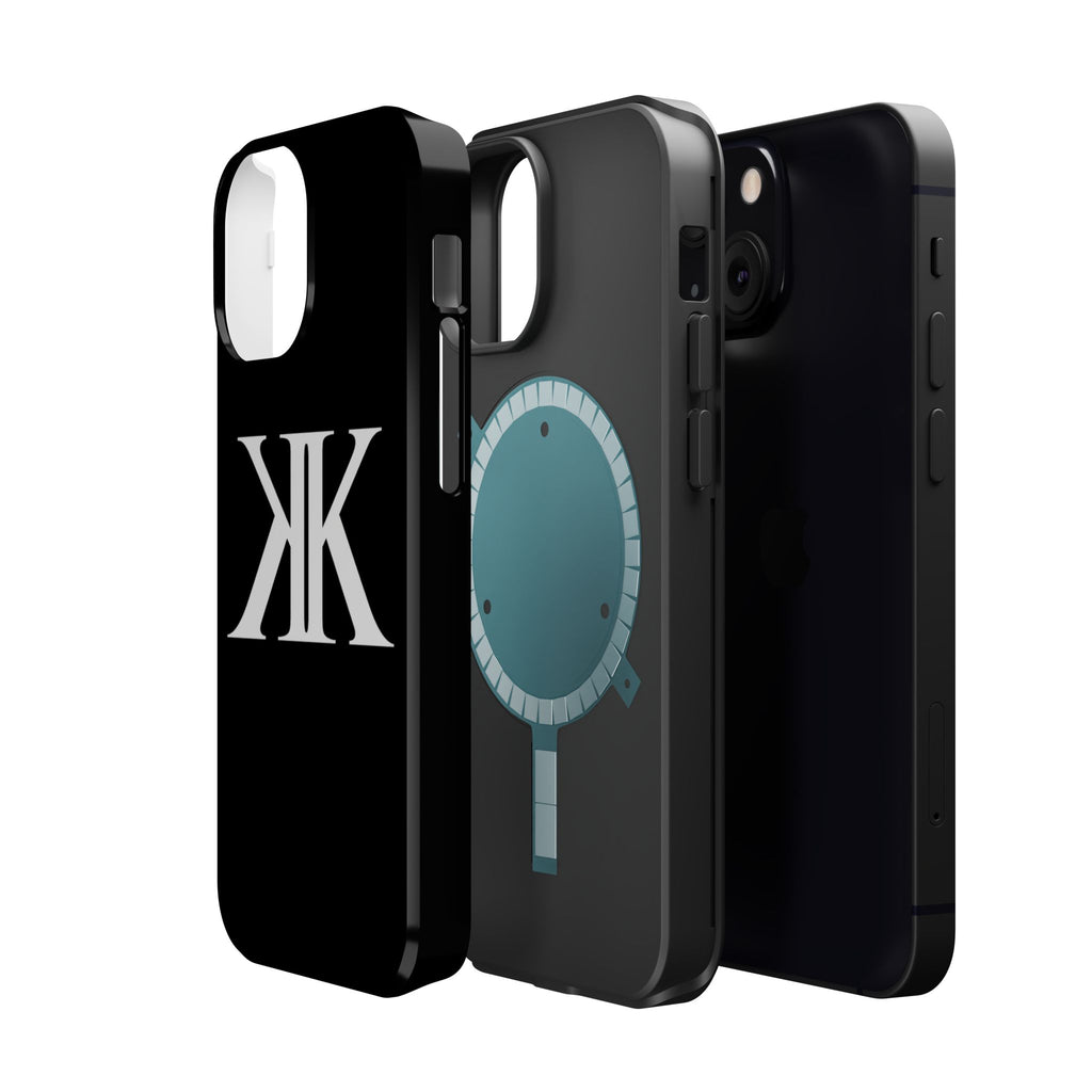 Magnetic Impact-Resistant BLACK Case with Bold KK Monogram