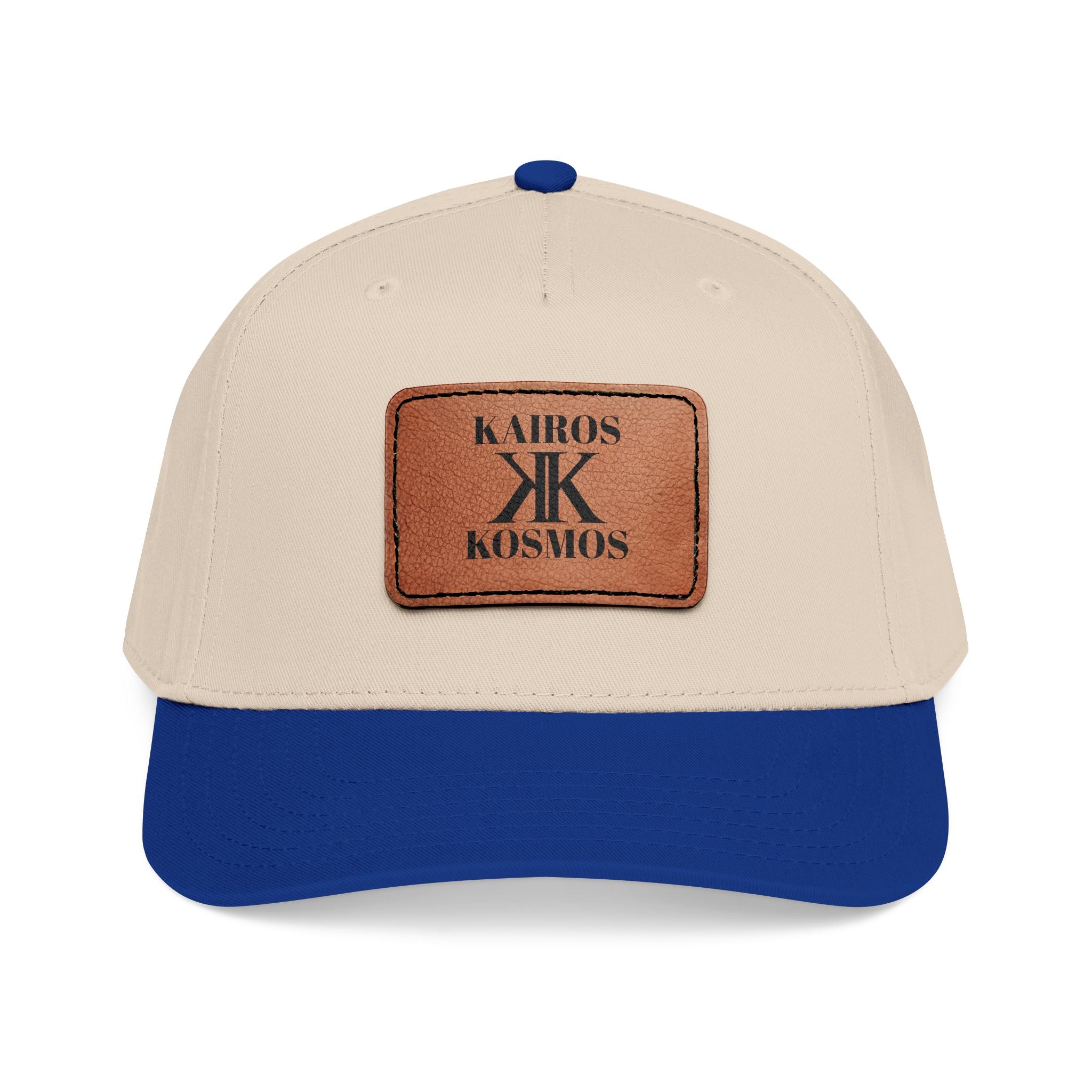 Leather Patch Baseball Cap — Kiros Kosmos Logo