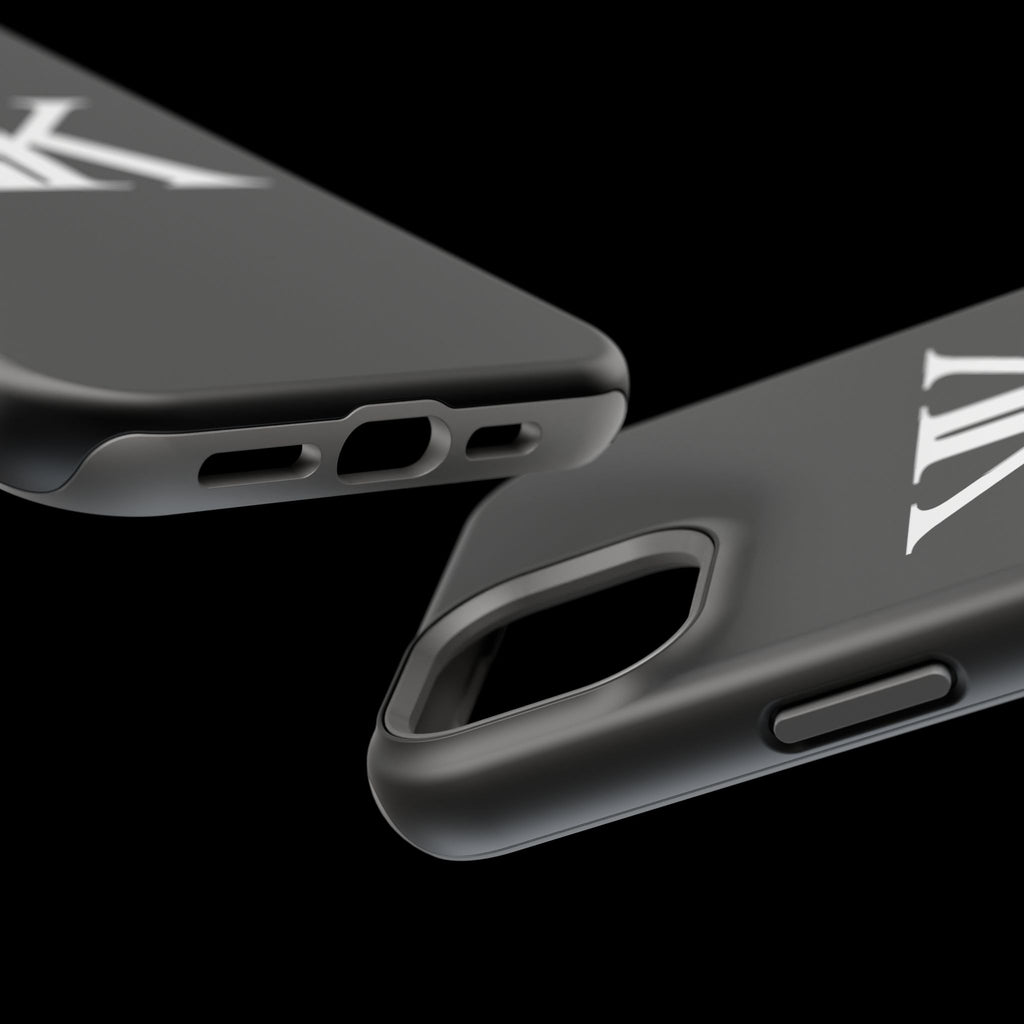 Magnetic Impact-Resistant BLACK Case with Bold KK Monogram