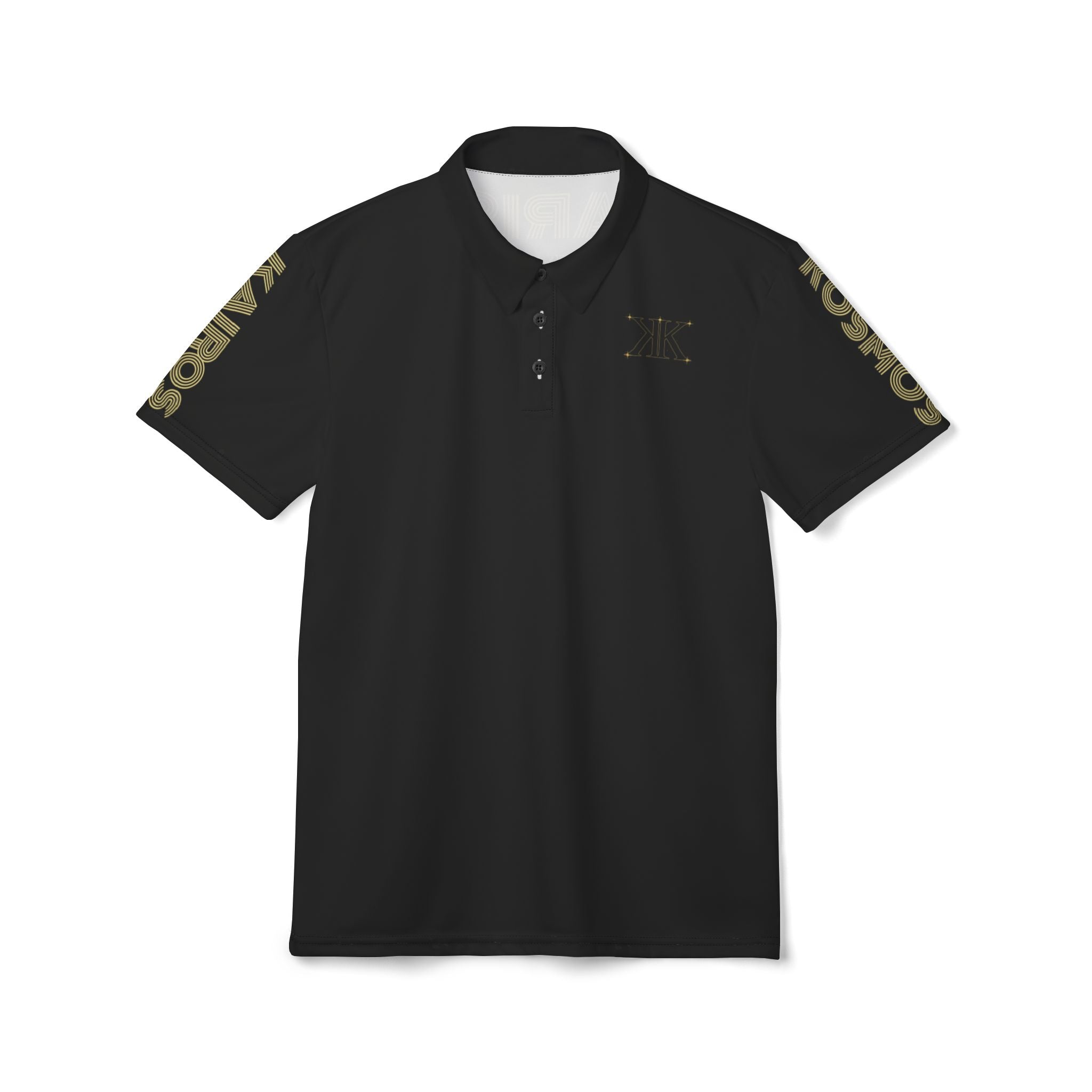 Aether Collection BLACK Polo Shirt —  Casual Work & Golf Polo