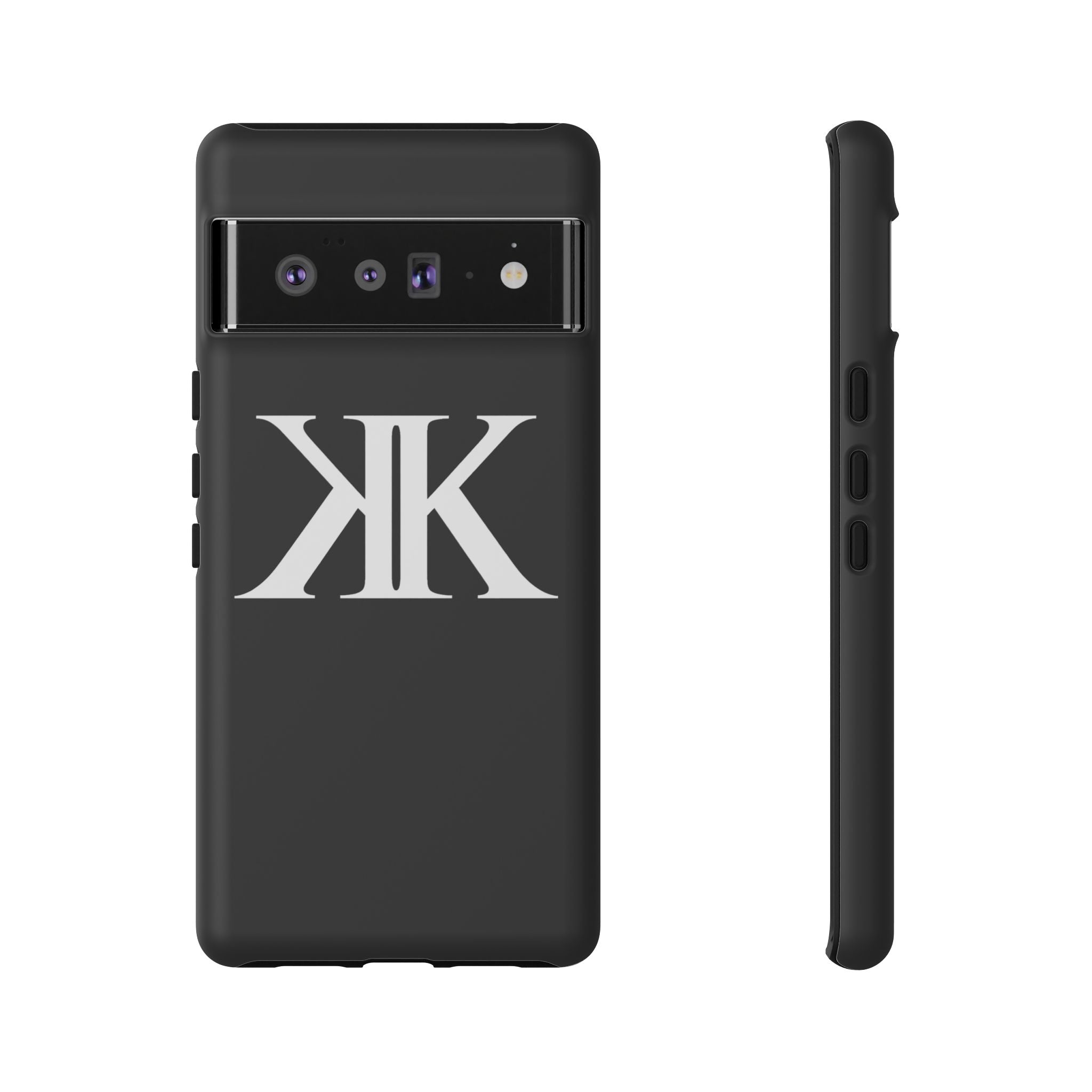 Monogram KK Phone Case BLACK — Tough Protective iPhone Cover