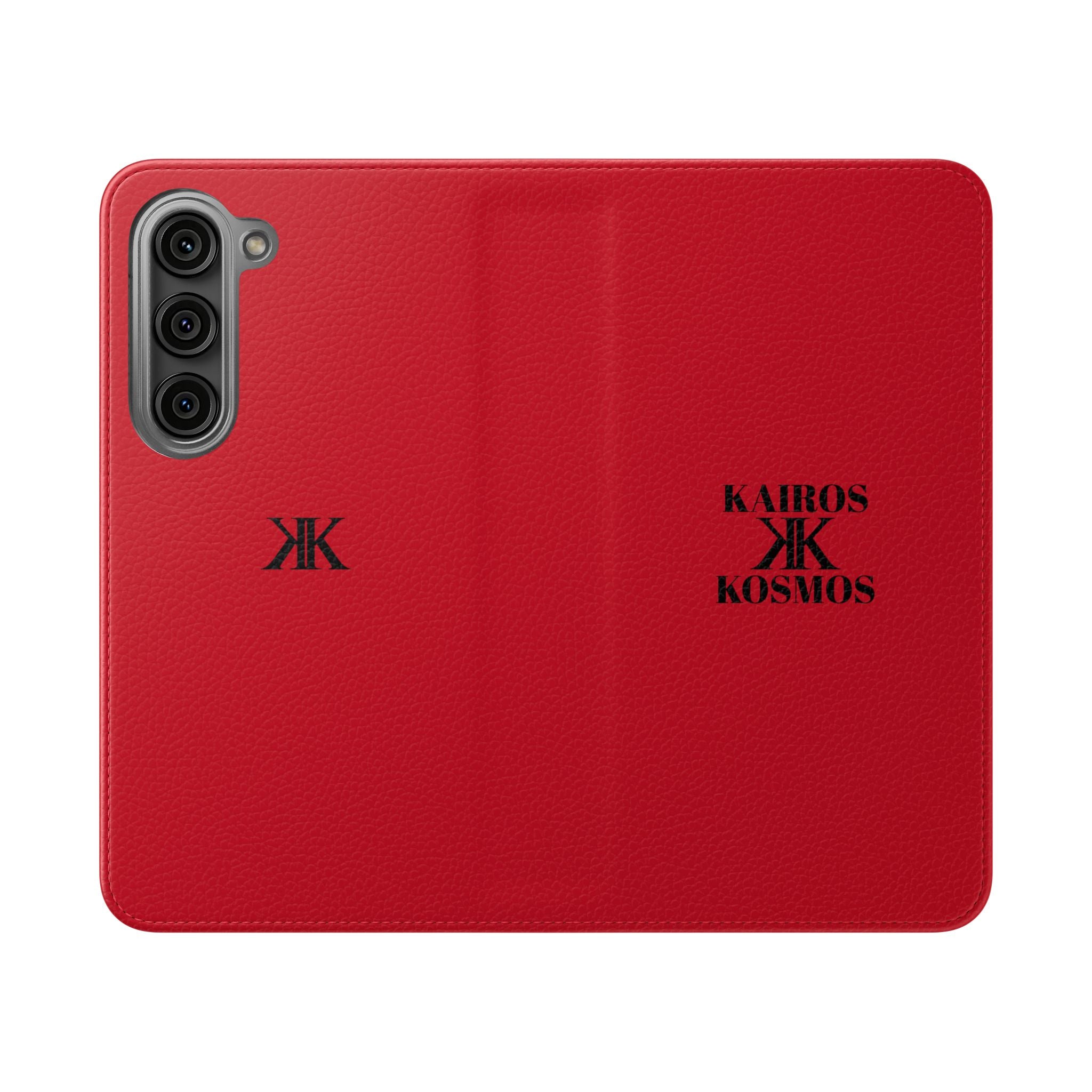 Kairos Kosmos Logo RED Flip Phone Case