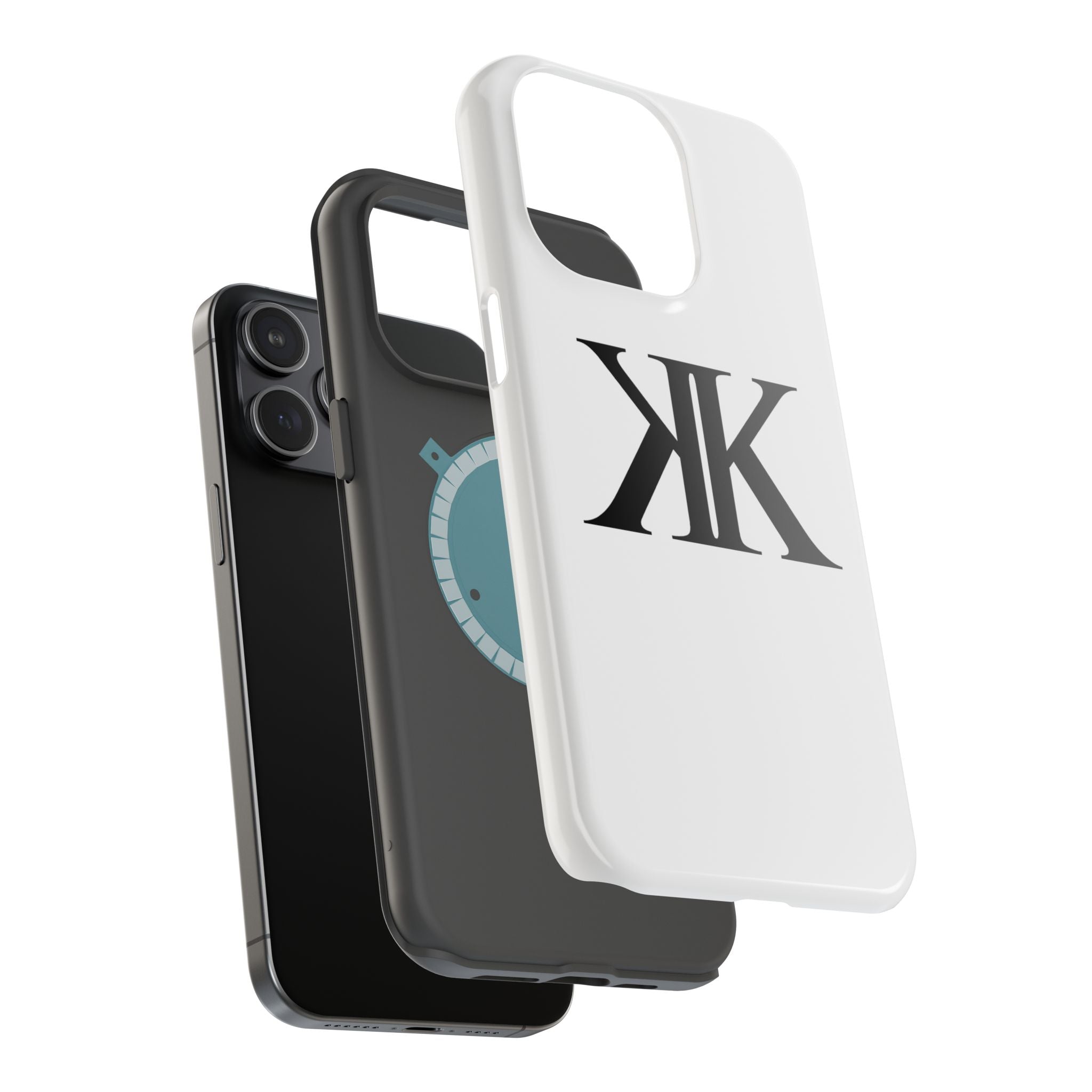 Magnetic Impact-Resistant Case with Bold KK Monogram