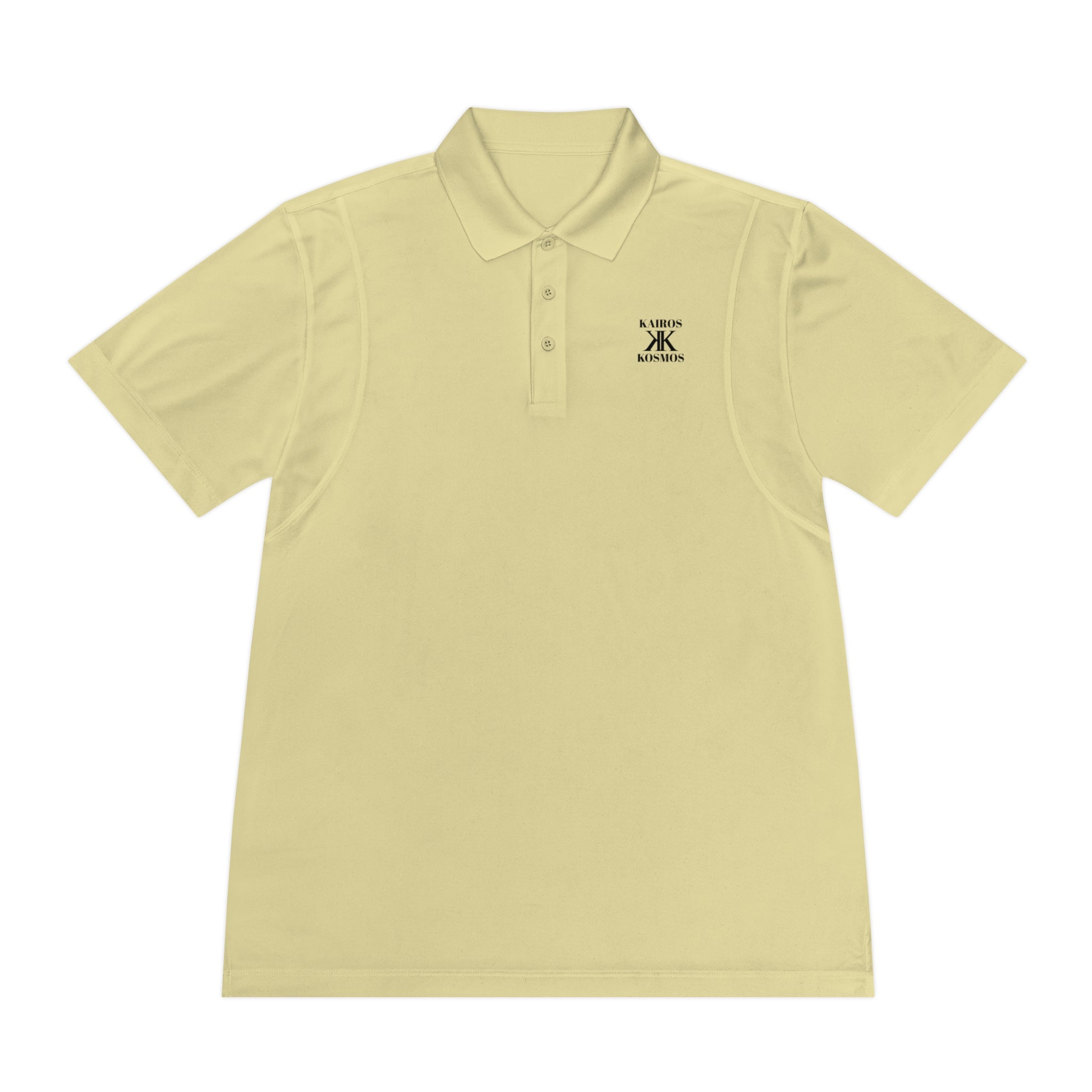 Classic Men’s Sport Polo — Minimalist Kairos Kosmos Logo Chest Shirt