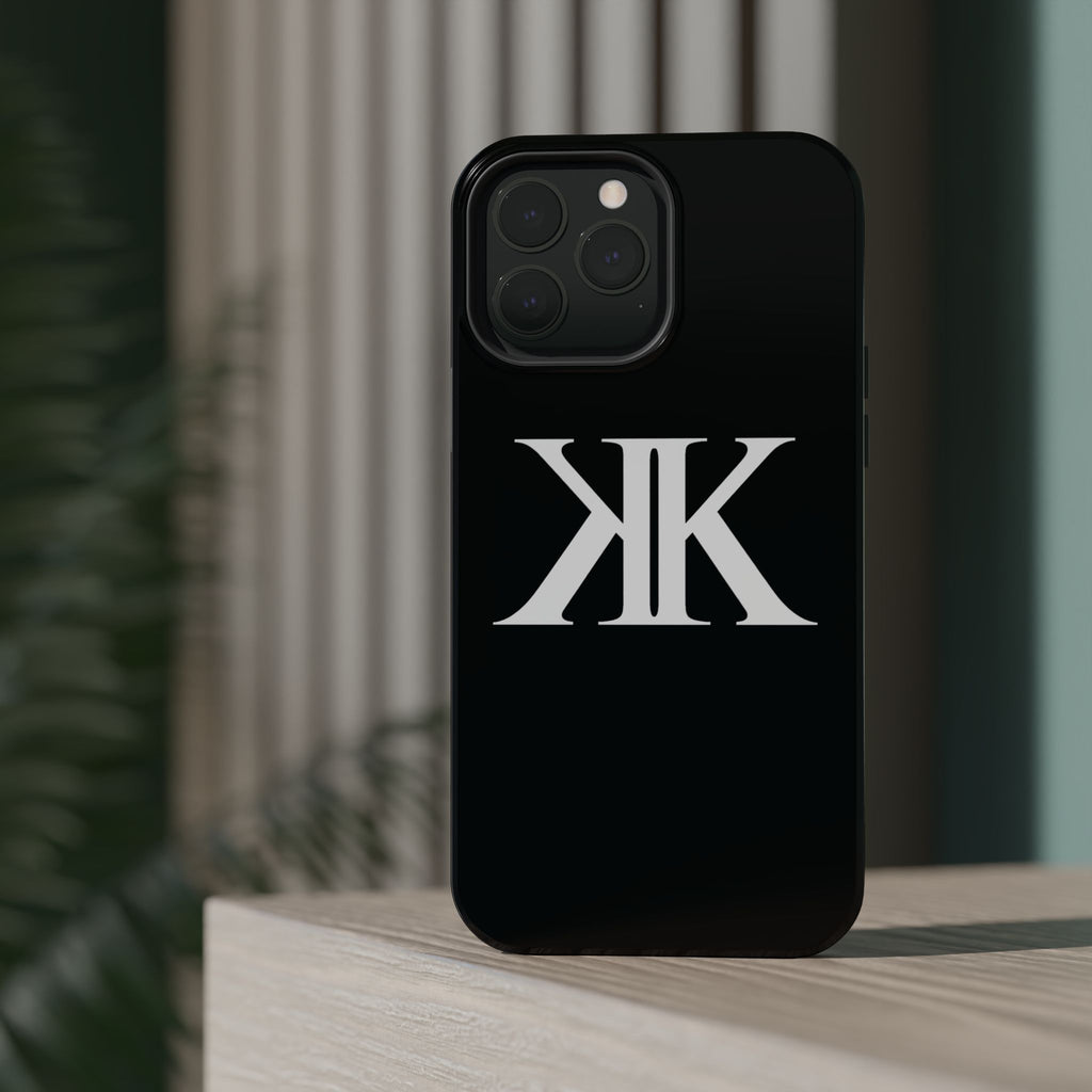 Magnetic Impact-Resistant BLACK Case with Bold KK Monogram